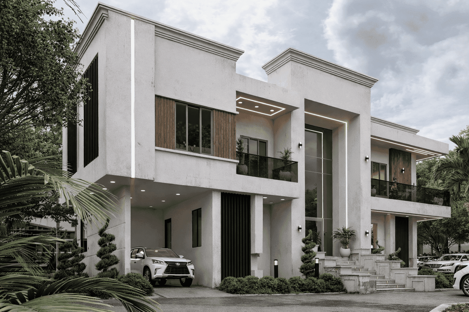 Contemporary 4-Bedroom Luxury Duplex with Open-Concept Living, Double-Volume Lounge & Front Sit-Out-2