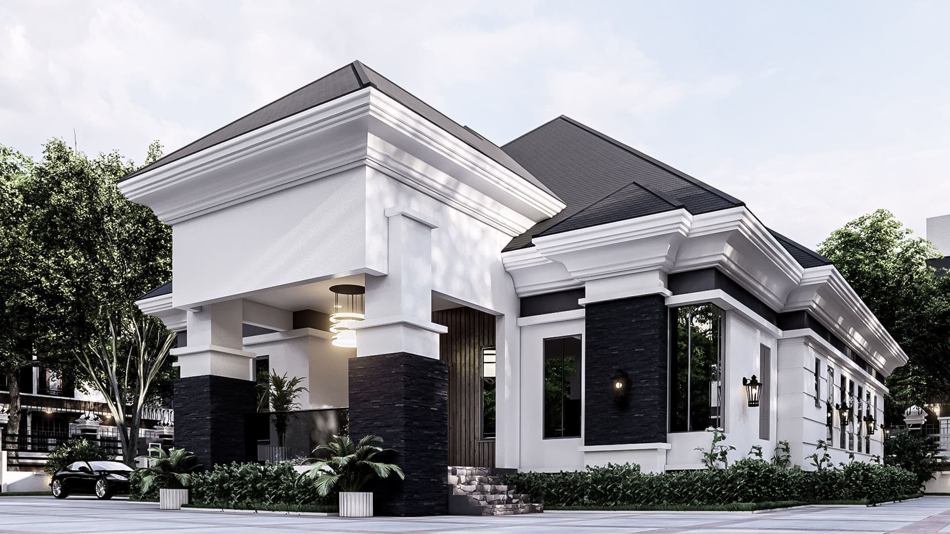 Contemporary 4-Bedroom Luxury Bungalow with Spacious Living Areas, Guest Suite & Dual Sit-Outs-2