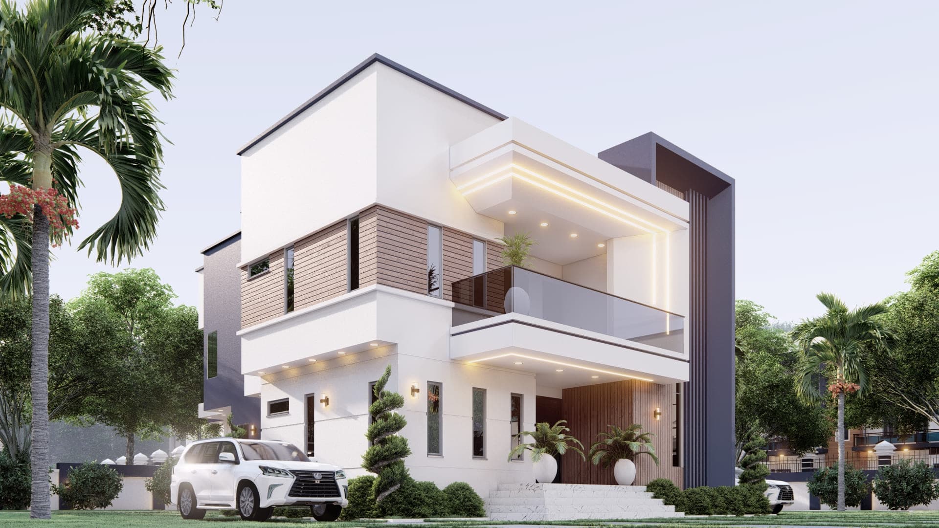 Modern 6-Bedroom Luxury Duplex with Spacious Lounge, Family Balcony & Dual Premium Suites-2