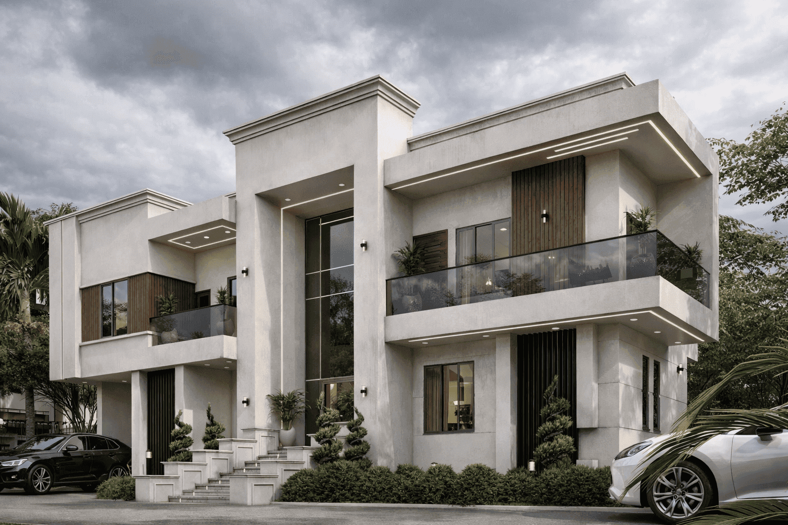 Contemporary 4-Bedroom Luxury Duplex with Open-Concept Living, Double-Volume Lounge & Front Sit-Out-5