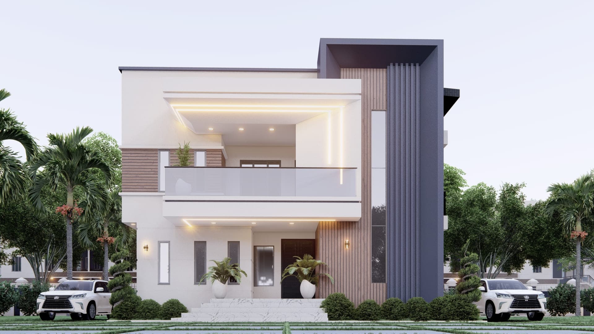 Modern 6-Bedroom Luxury Duplex with Spacious Lounge, Family Balcony & Dual Premium Suites-1