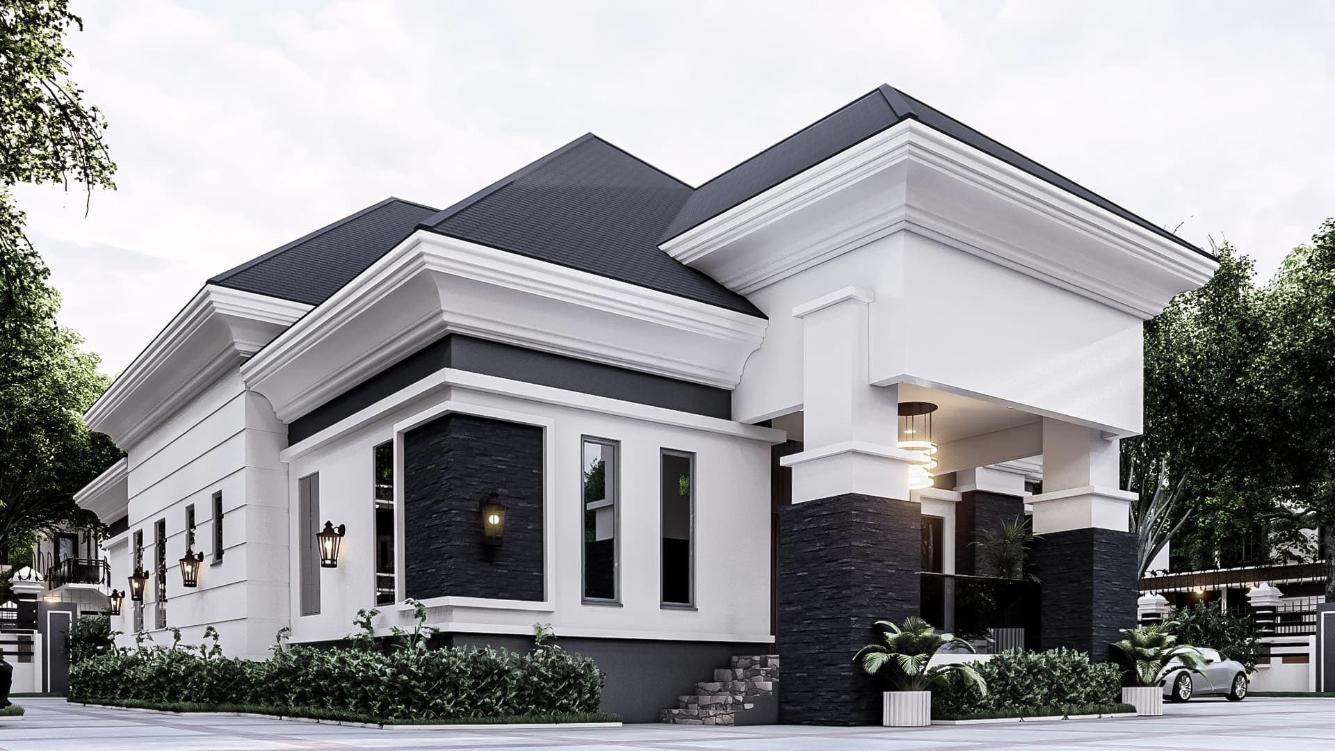 Contemporary 4-Bedroom Luxury Bungalow with Spacious Living Areas, Guest Suite & Dual Sit-Outs-6