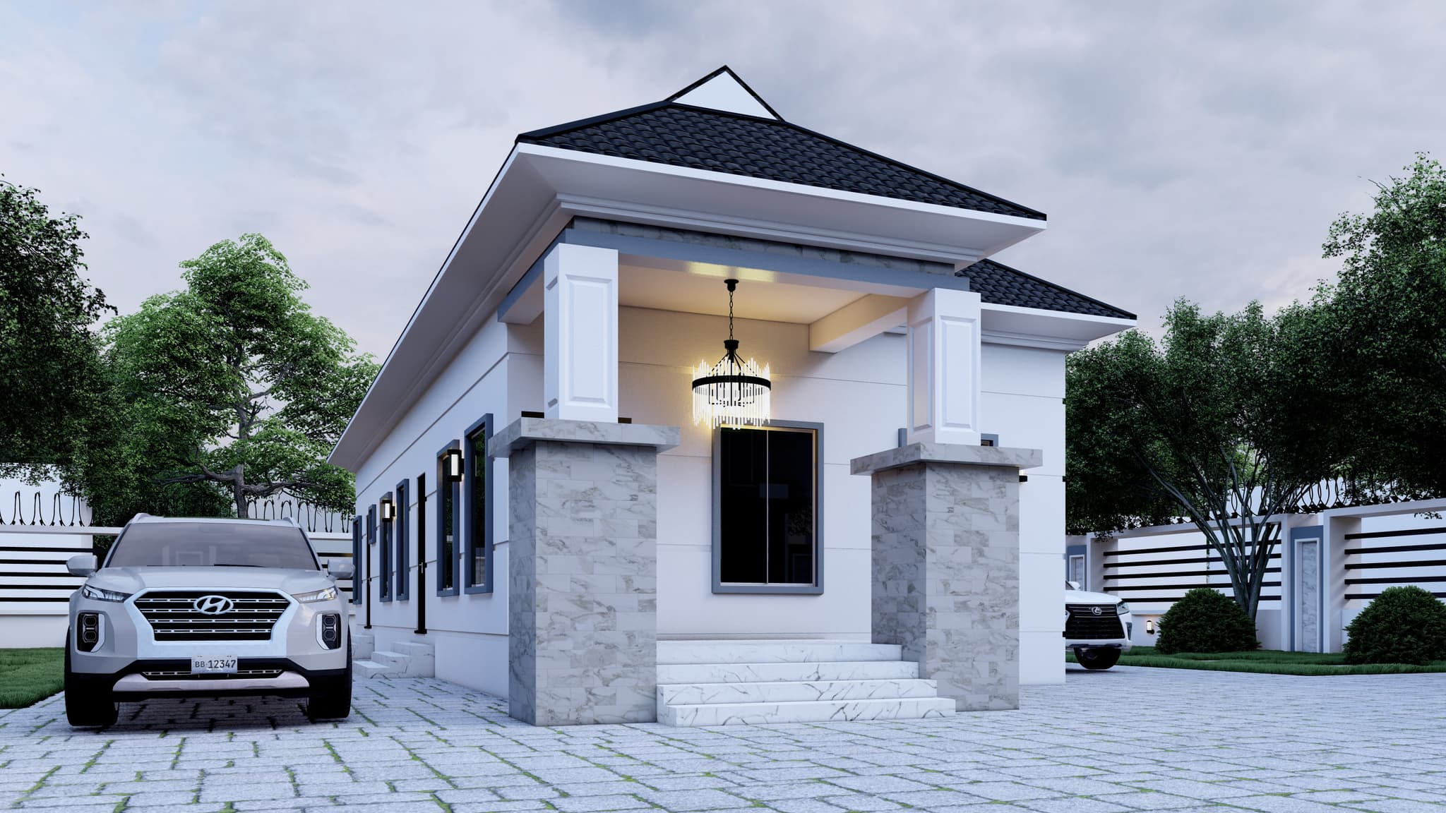 Compact 3-Bedroom Bungalow with a 1-Bedroom Flat Attachment-2