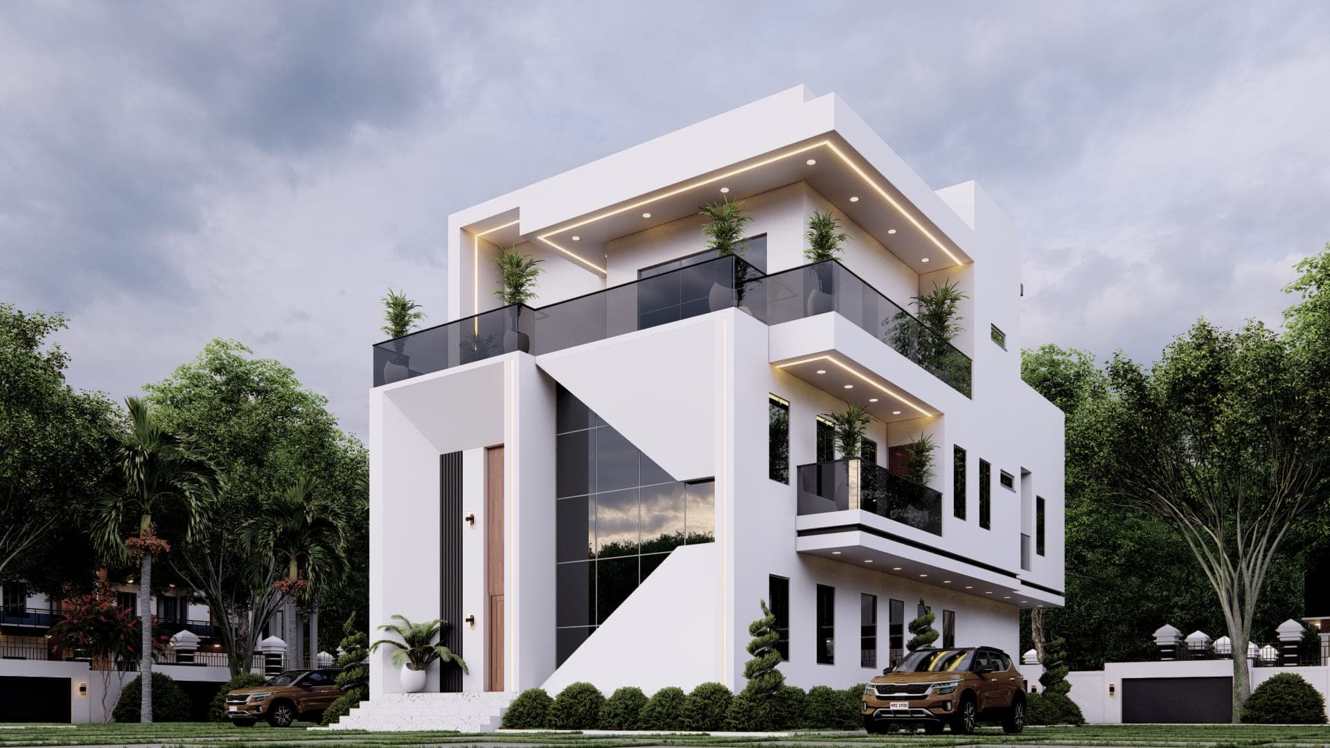 Luxury 6-Bedroom Duplex with Penthouse Master Suite, Cinema, Open Terrace & Double-Volume Living Space-5