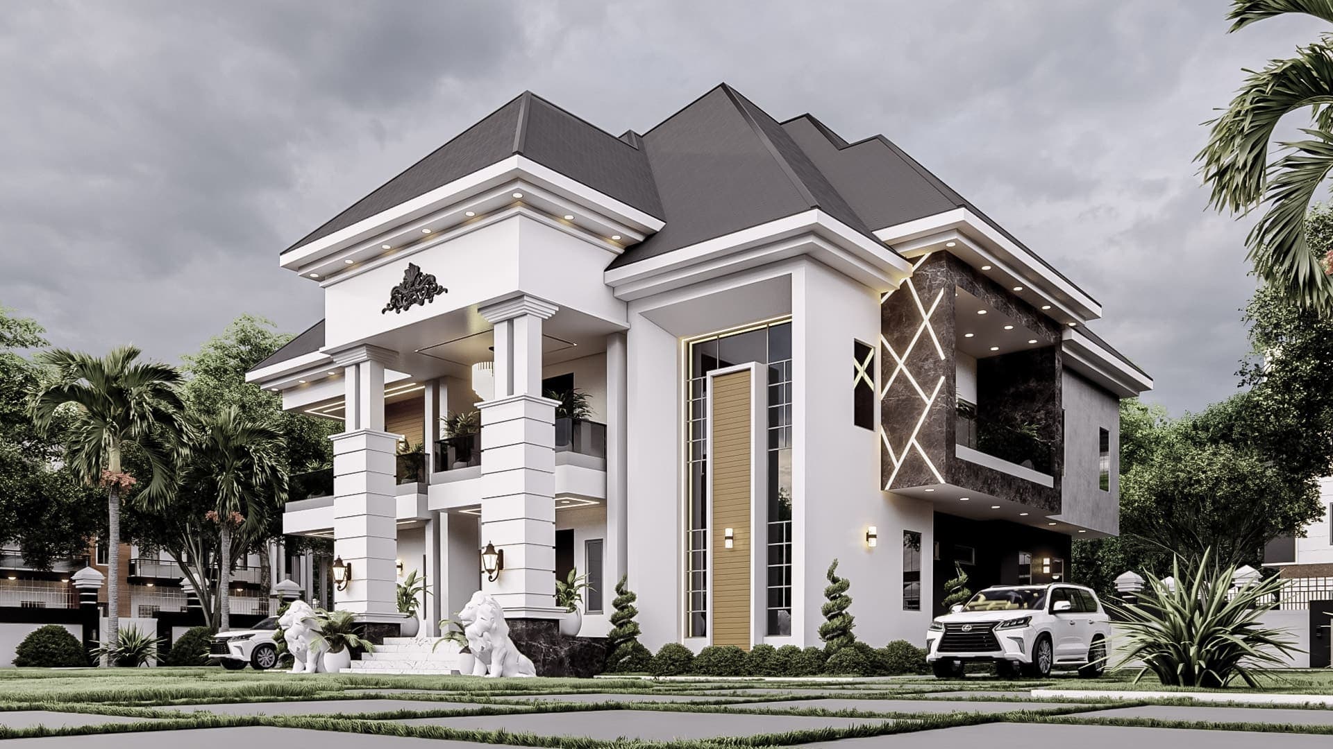 Elegant 6-Bedroom Duplex with Private Sit-Outs, Family Lounge, Kitchenette & Luxury Master Suite-4