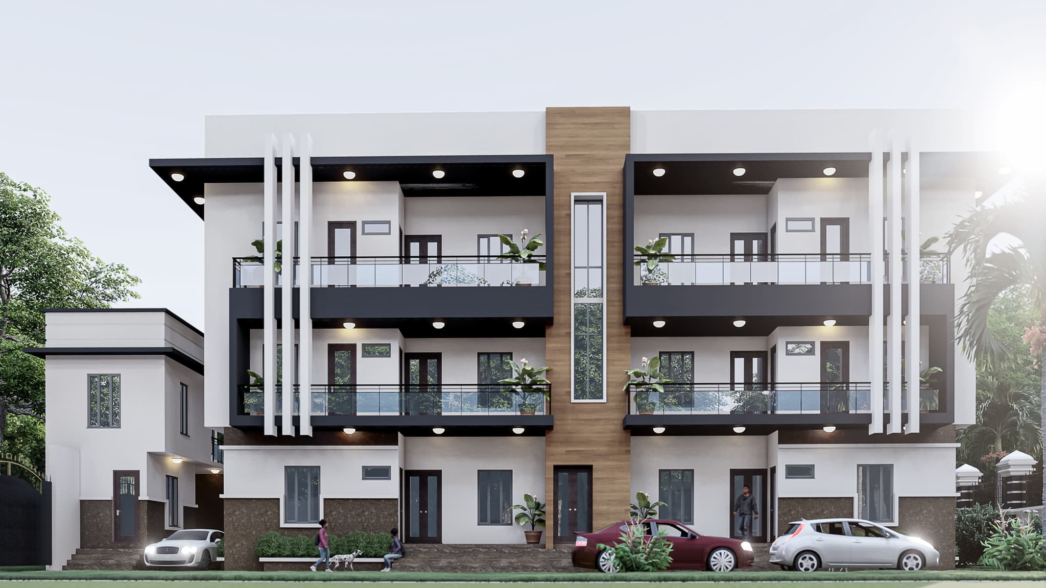 Spacious 6-Unit 2-Bedroom Block of Flats with Modern Design-1