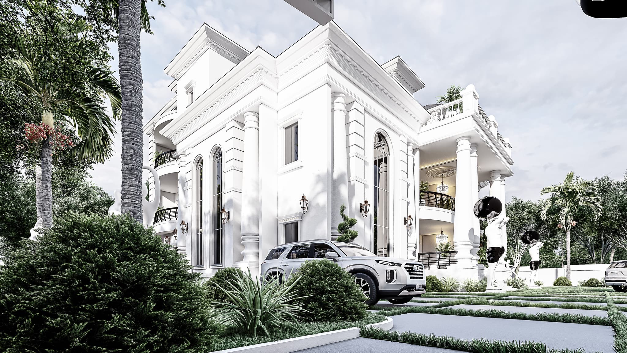 7-Bedroom Presidential Duplex with Pent Floor, Dual Staircases & Multiple Sit-Outs-4