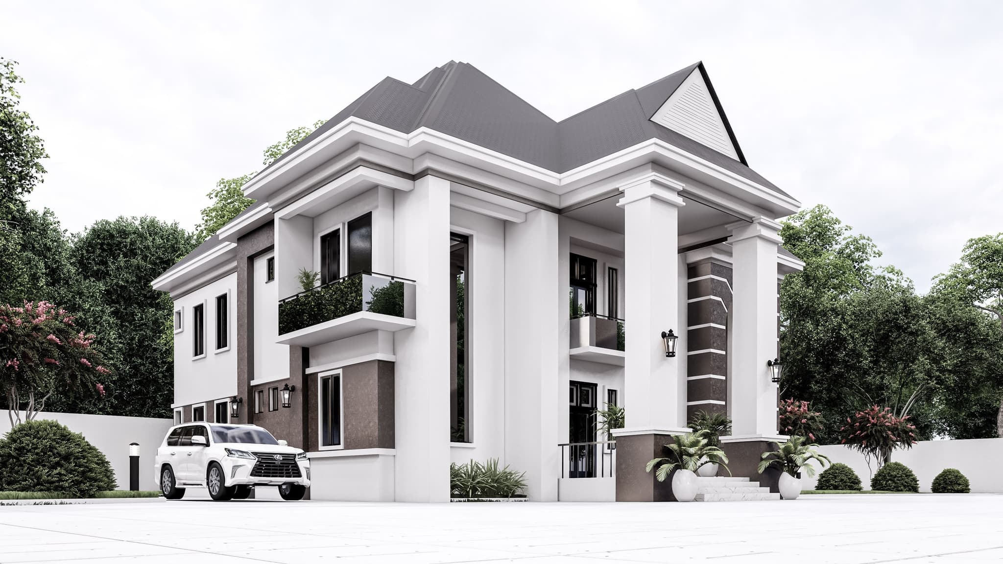 Modern 6-Bedroom Luxury Duplex with Dual Sit-Outs, Family Lounge & Open-View Living Space-4