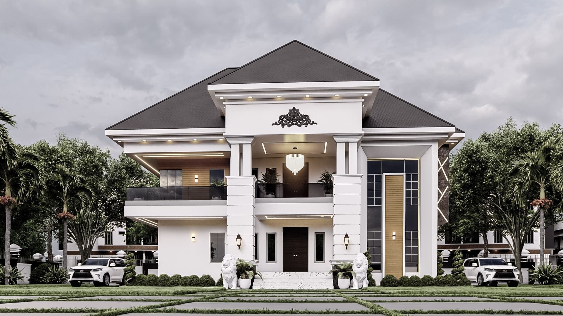 Elegant 6-Bedroom Duplex with Private Sit-Outs, Family Lounge, Kitchenette & Luxury Master Suite-1