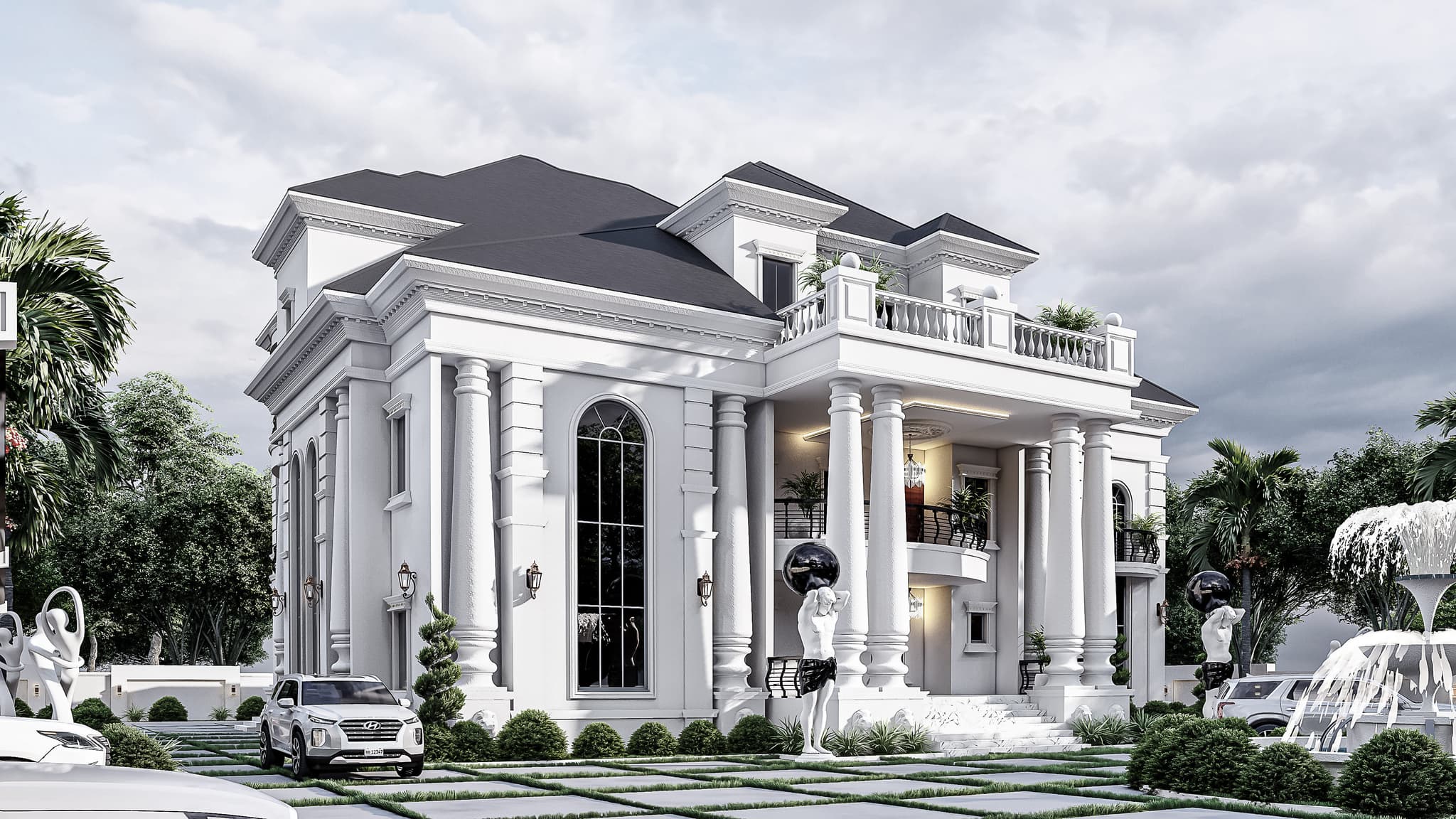 7-Bedroom Presidential Duplex with Pent Floor, Dual Staircases & Multiple Sit-Outs-3