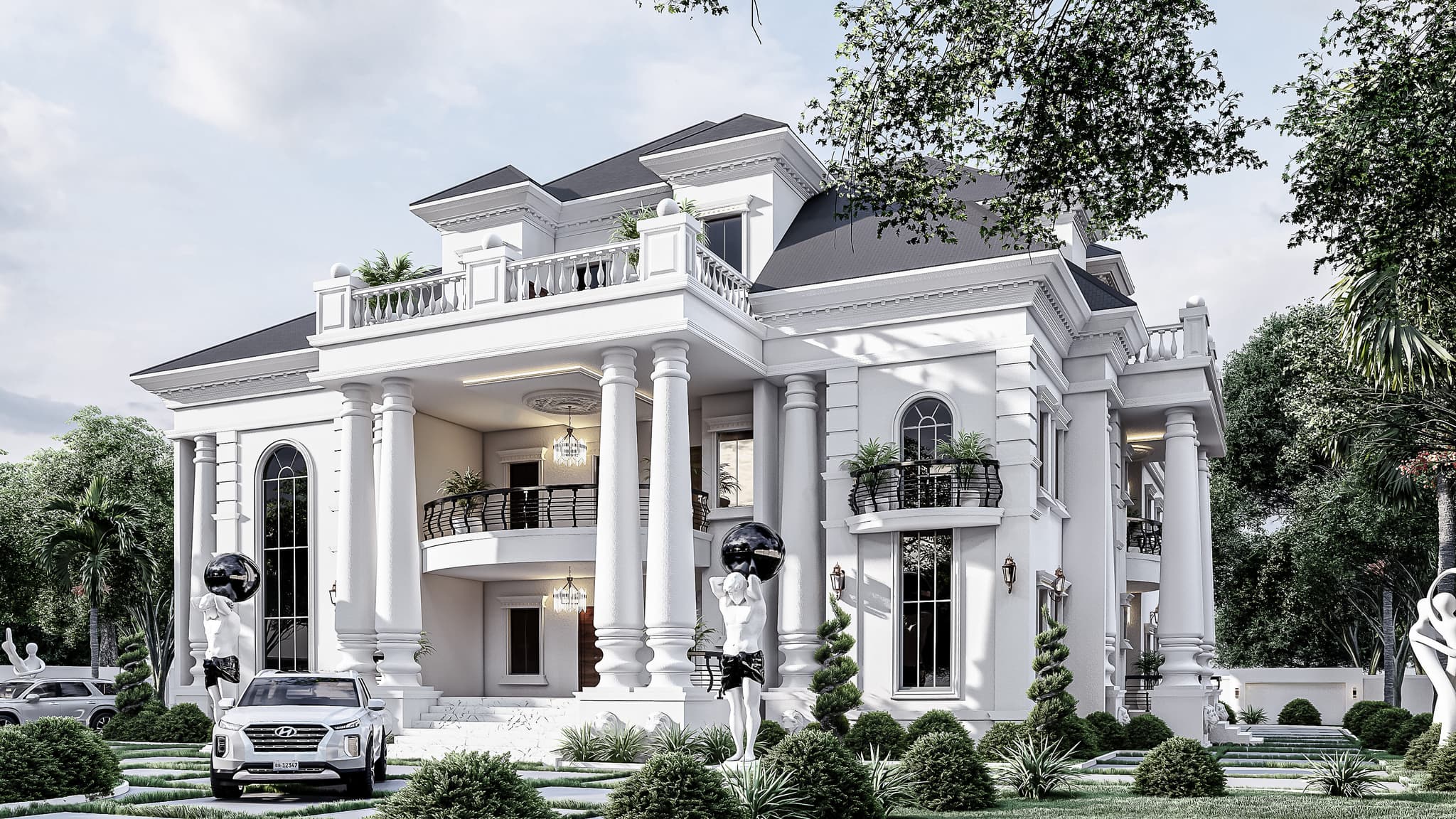 7-Bedroom Presidential Duplex with Pent Floor, Dual Staircases & Multiple Sit-Outs-5