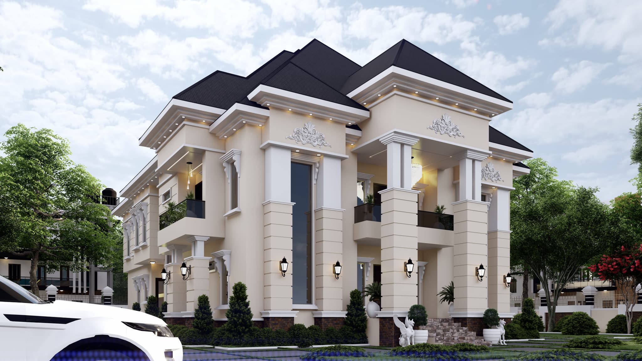 Ultra-Luxury 9-Bedroom Grand Duplex with Dual Staircases, Private Gym, Walk-In Closets & Multiple Sit-Outs-2