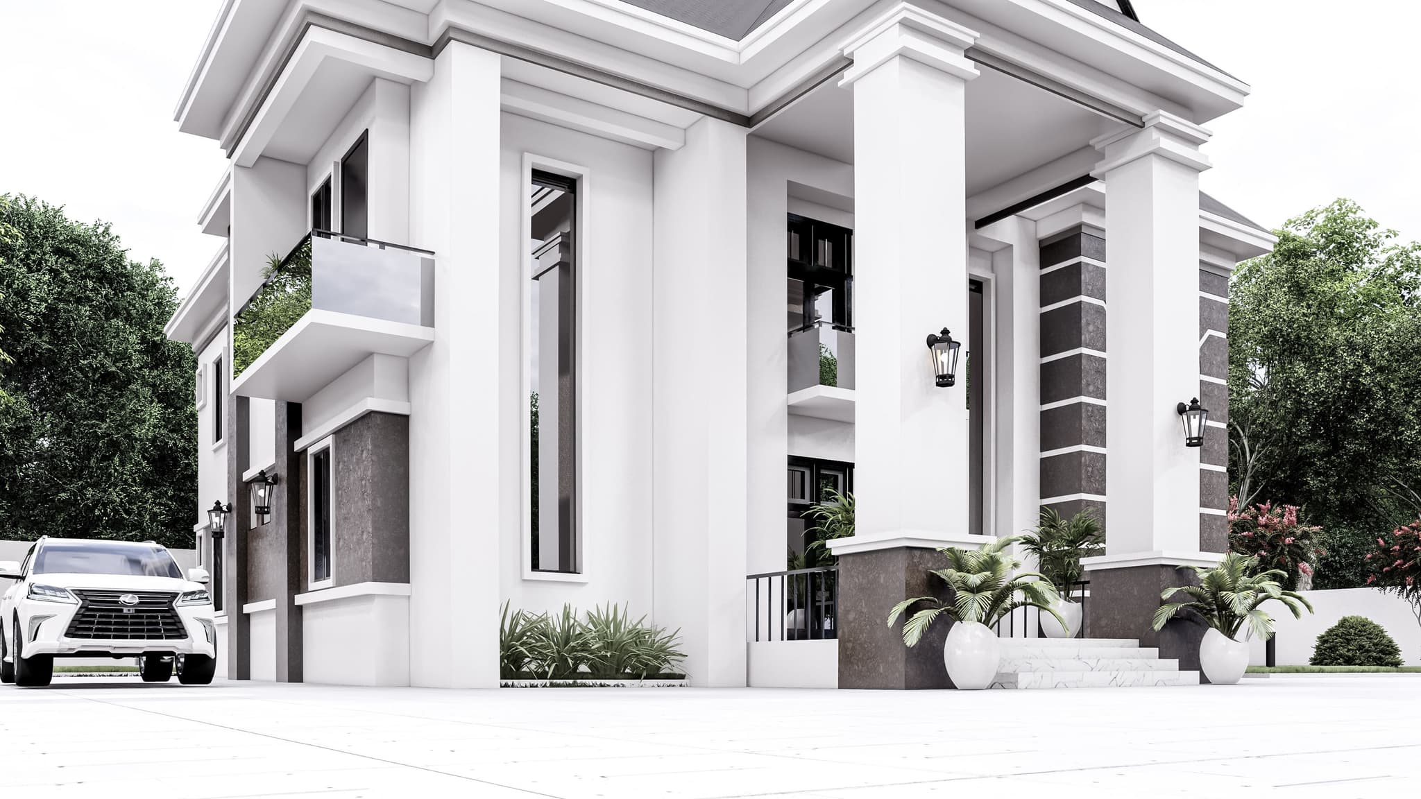 Modern 6-Bedroom Luxury Duplex with Dual Sit-Outs, Family Lounge & Open-View Living Space-3