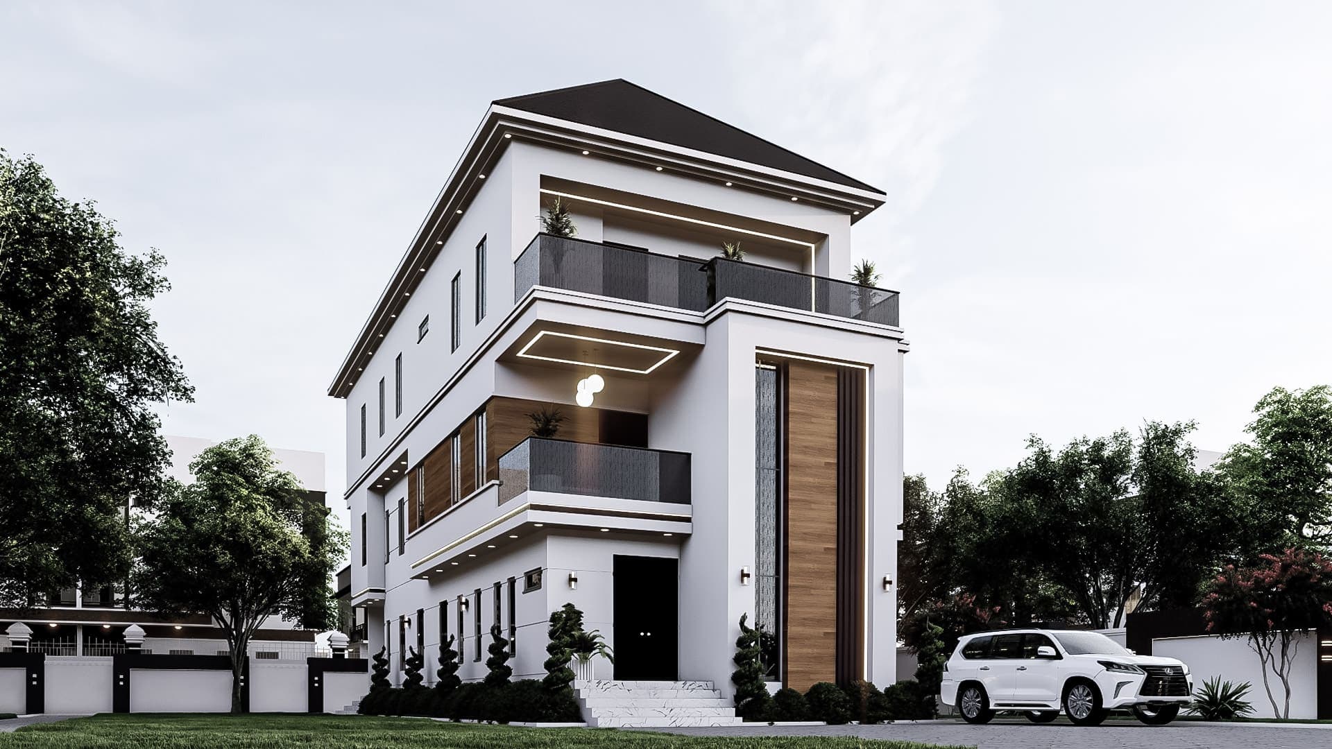 Luxury 6-Bedroom Duplex with Private Upper-Level Twin Suites, Dual Staircases & Servant Quarters-2