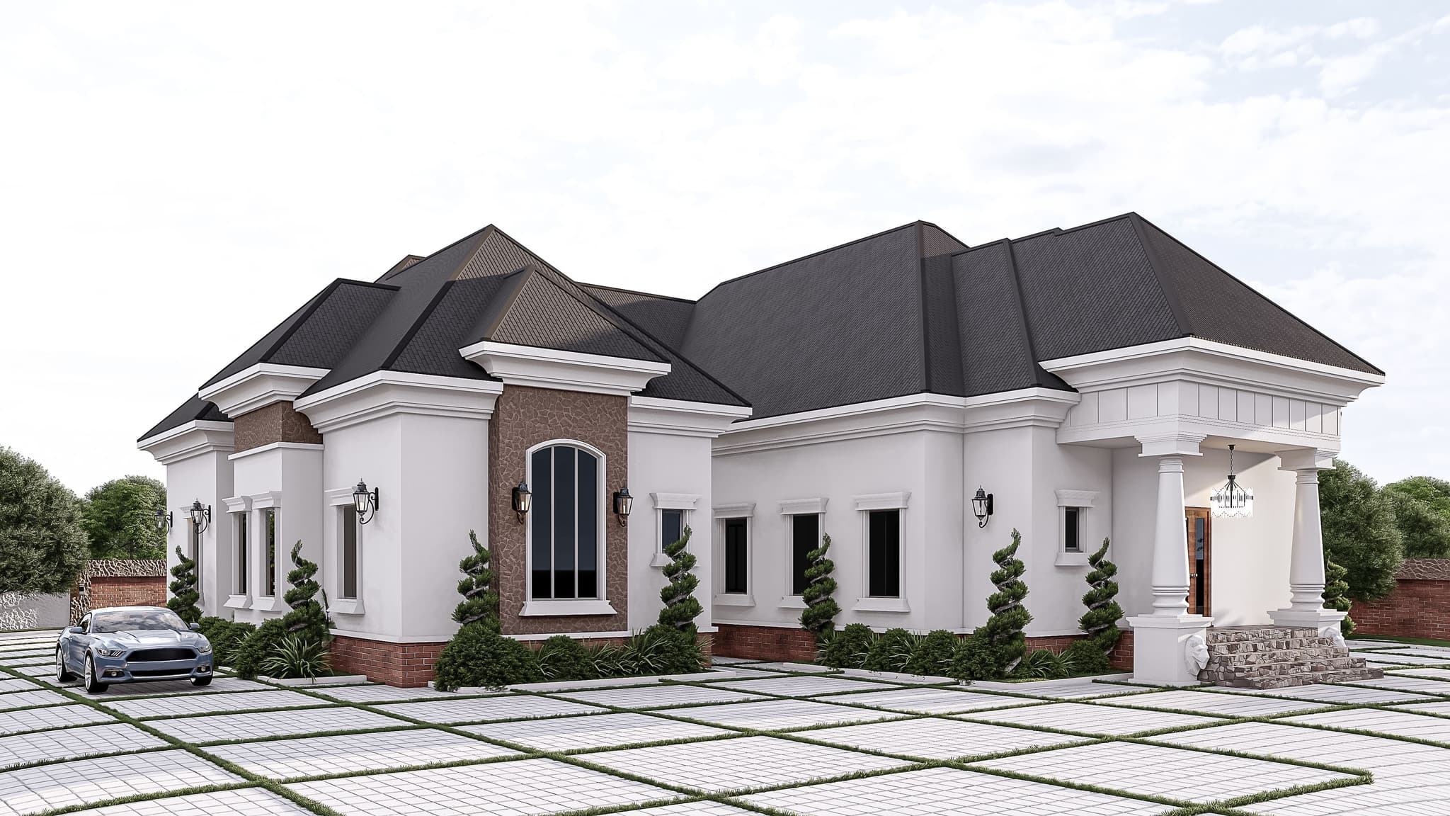 Elegant 5-Bedroom Bungalow with Chapel & Spacious Living Areas-3