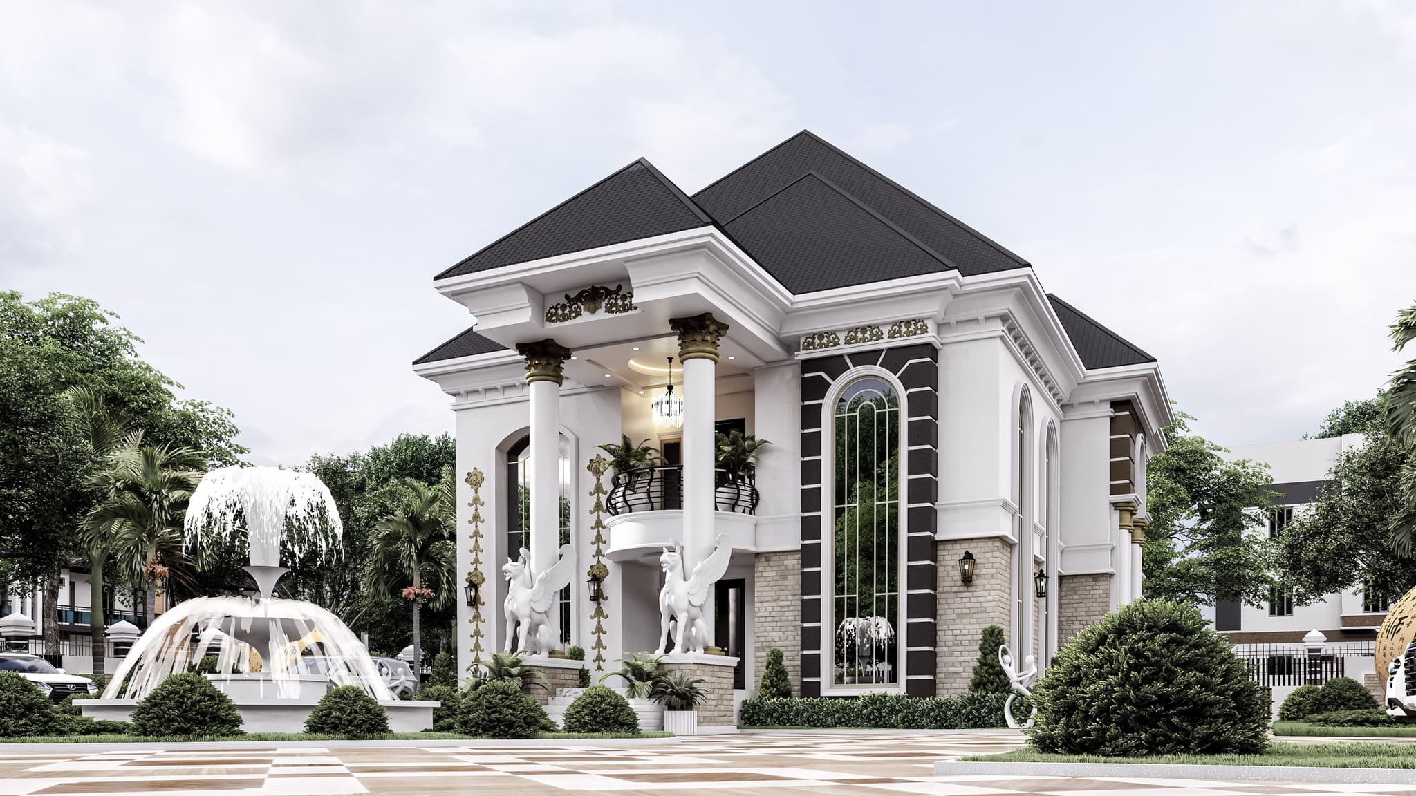 Elegant 4-Bedroom Duplex with Dual-Level Luxury and Family Lounge-6