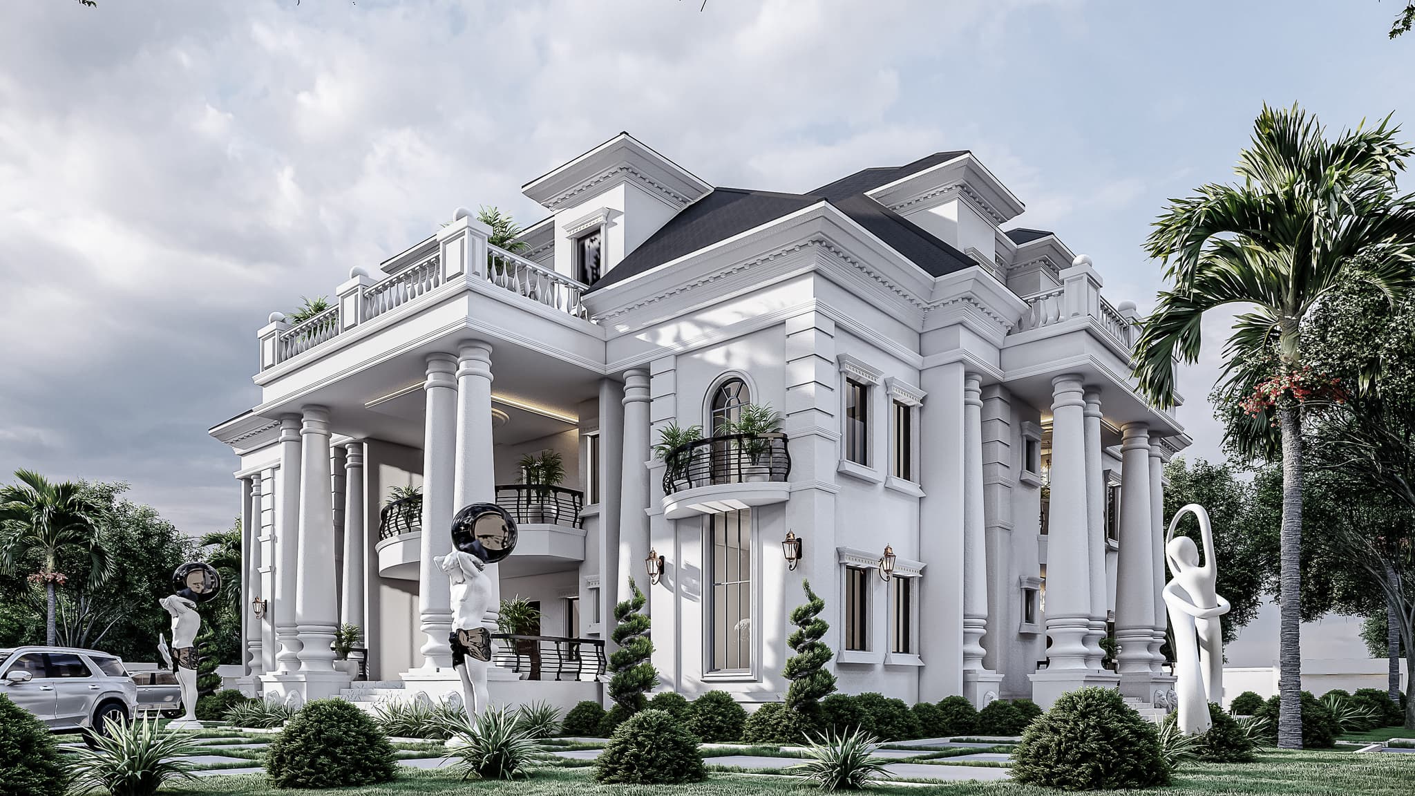 7-Bedroom Presidential Duplex with Pent Floor, Dual Staircases & Multiple Sit-Outs-2