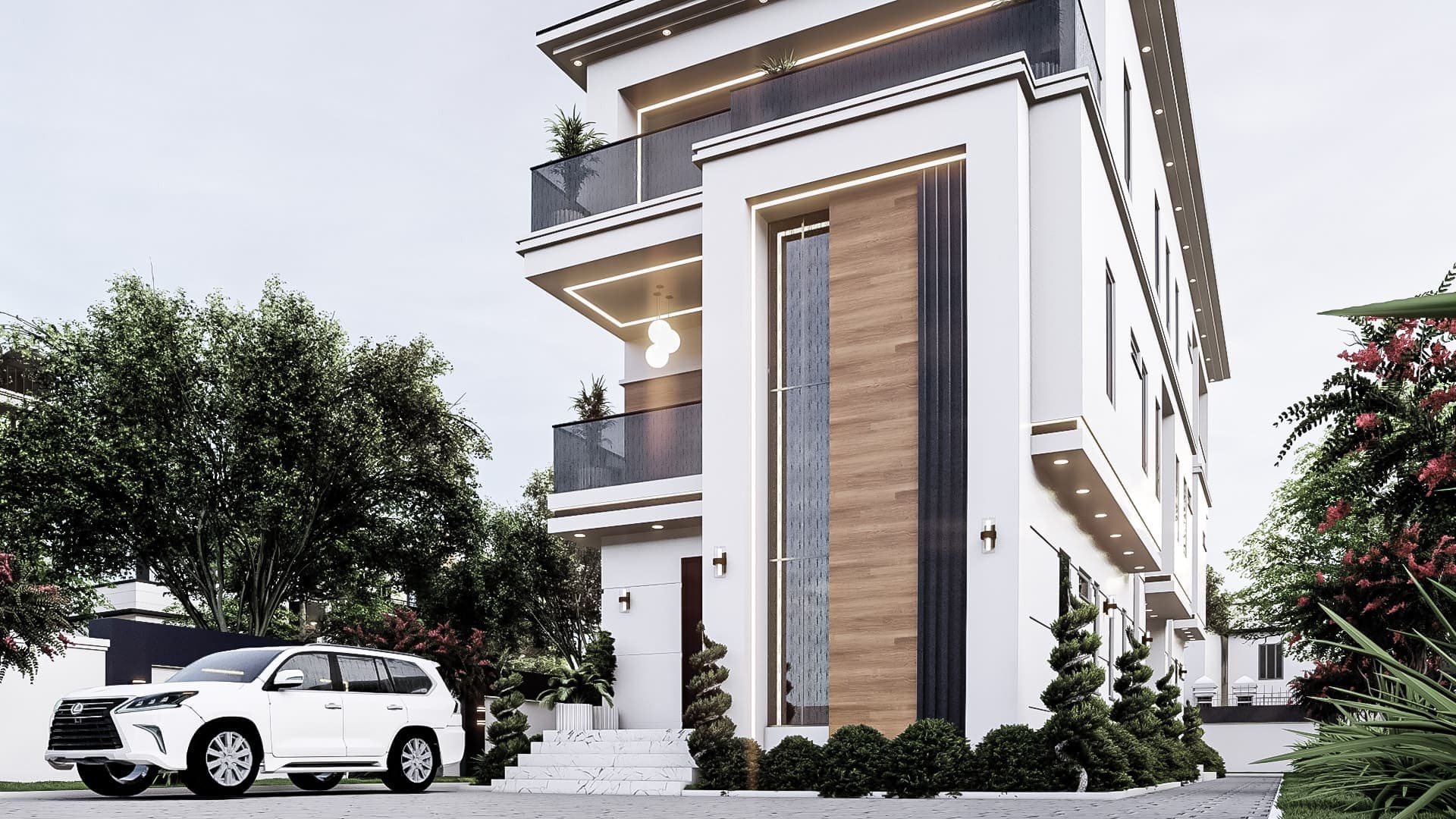 Luxury 6-Bedroom Duplex with Private Upper-Level Twin Suites, Dual Staircases & Servant Quarters-4