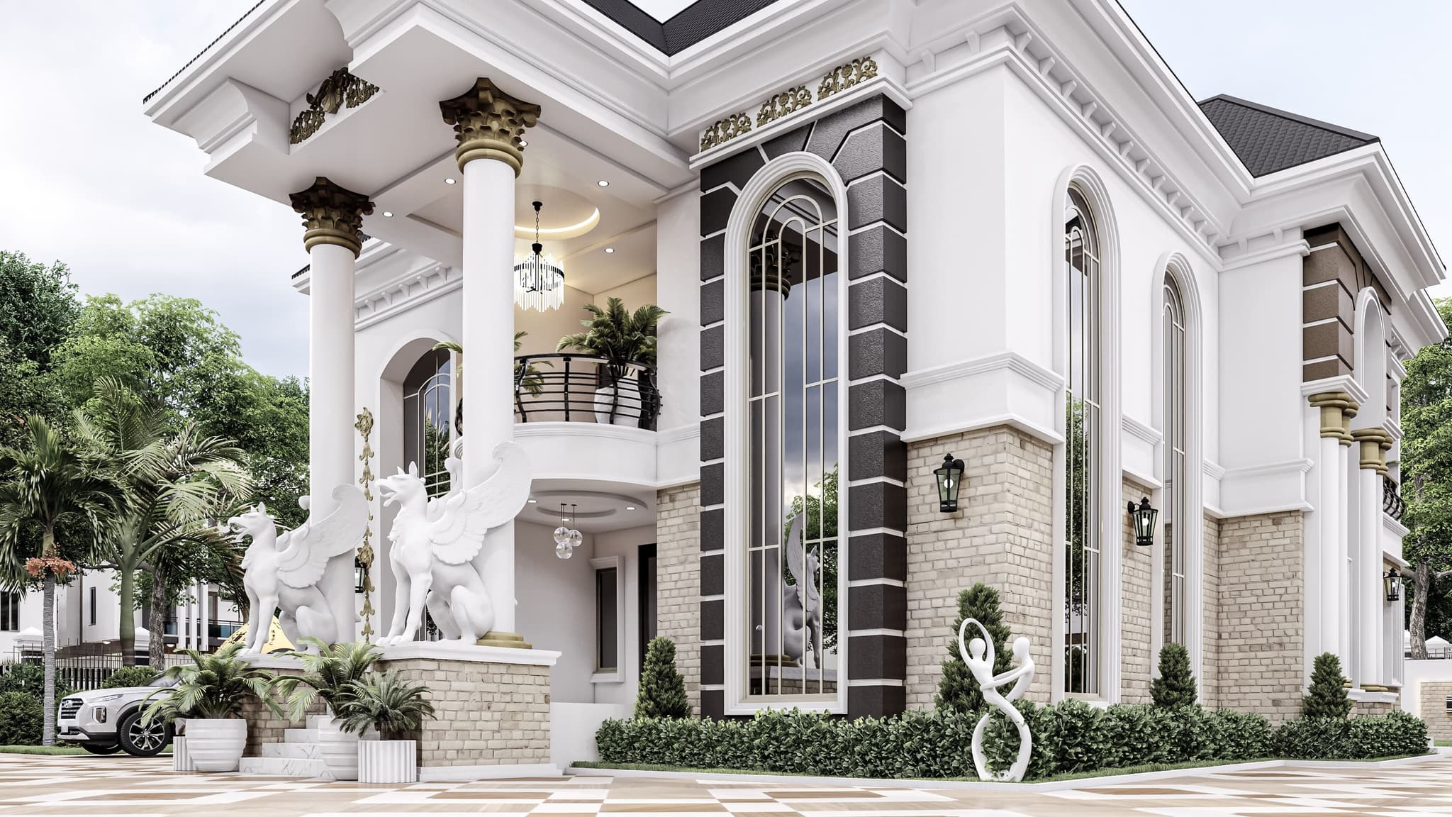 Elegant 4-Bedroom Duplex with Dual-Level Luxury and Family Lounge-2