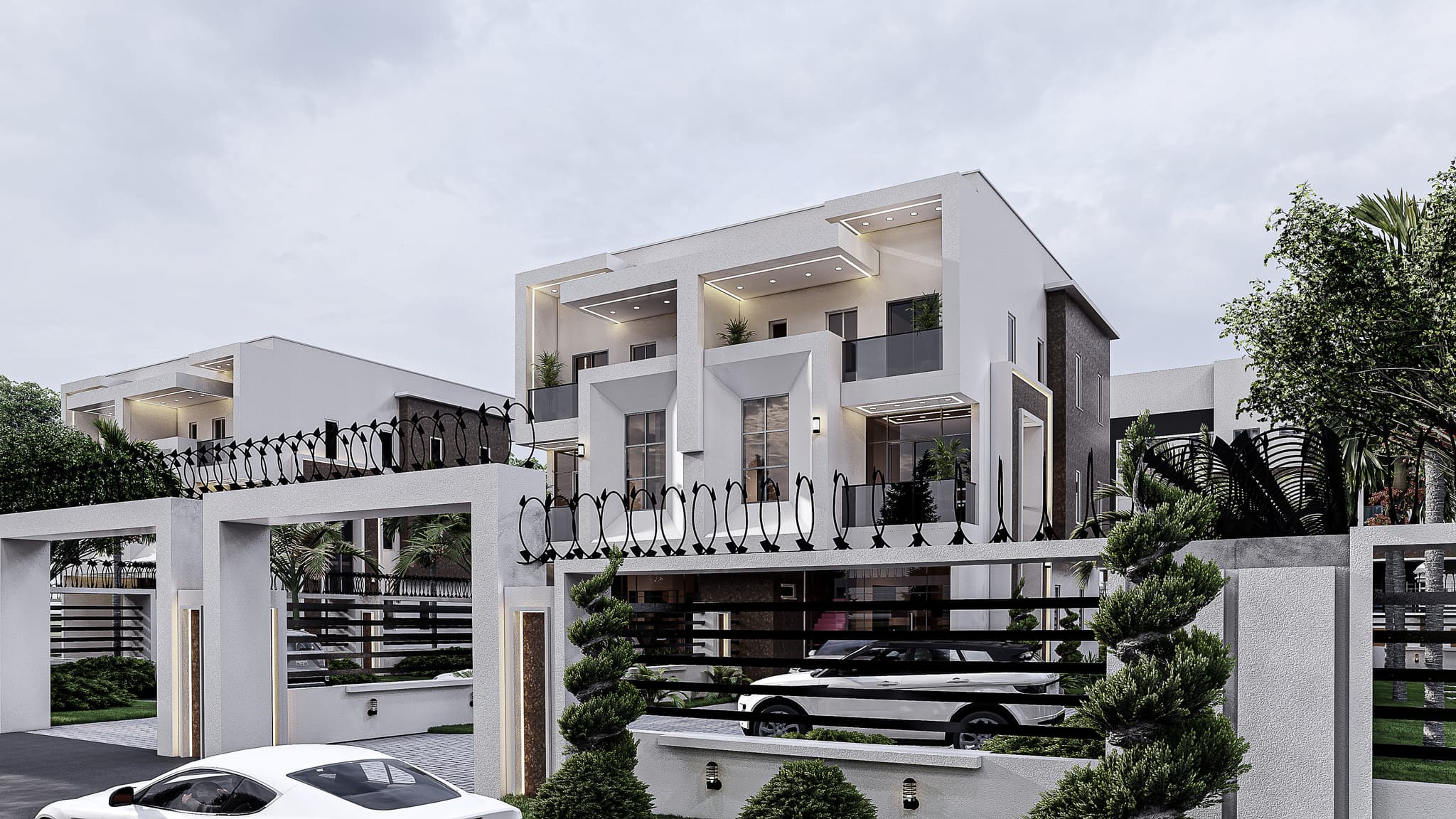 Luxury Twin 5-Bedroom Duplex with Spacious Interiors-6