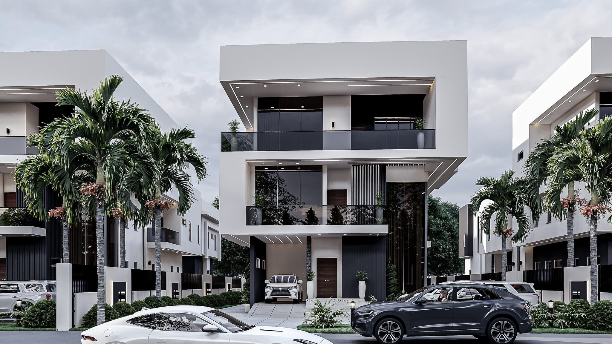 Elegant 6-Bedroom Pent-Floor Duplex with Office, Cinema & One-Car Garage-4