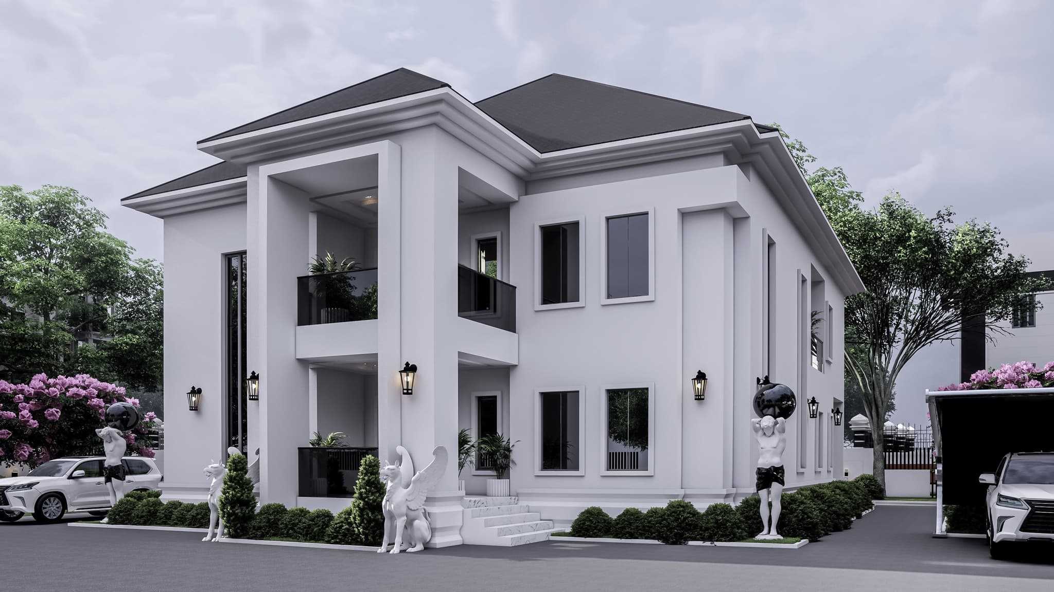 Luxury 5-Bedroom Duplex with Double-Volume Lounge, Grand Master Suite & Dual Staircases-5