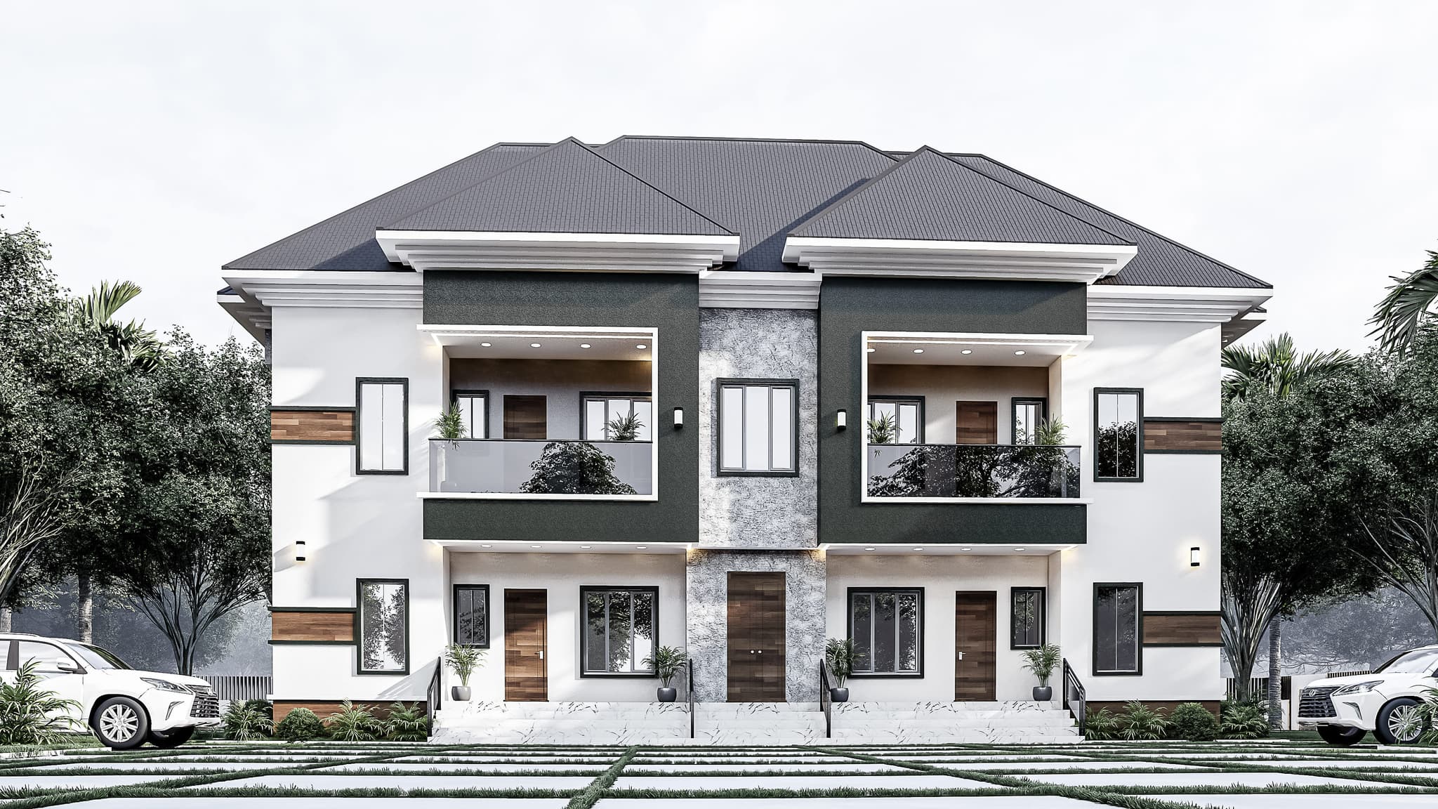 Modern 2-Bedroom Apartment Block – Stylish, Simple & Functional Design-1