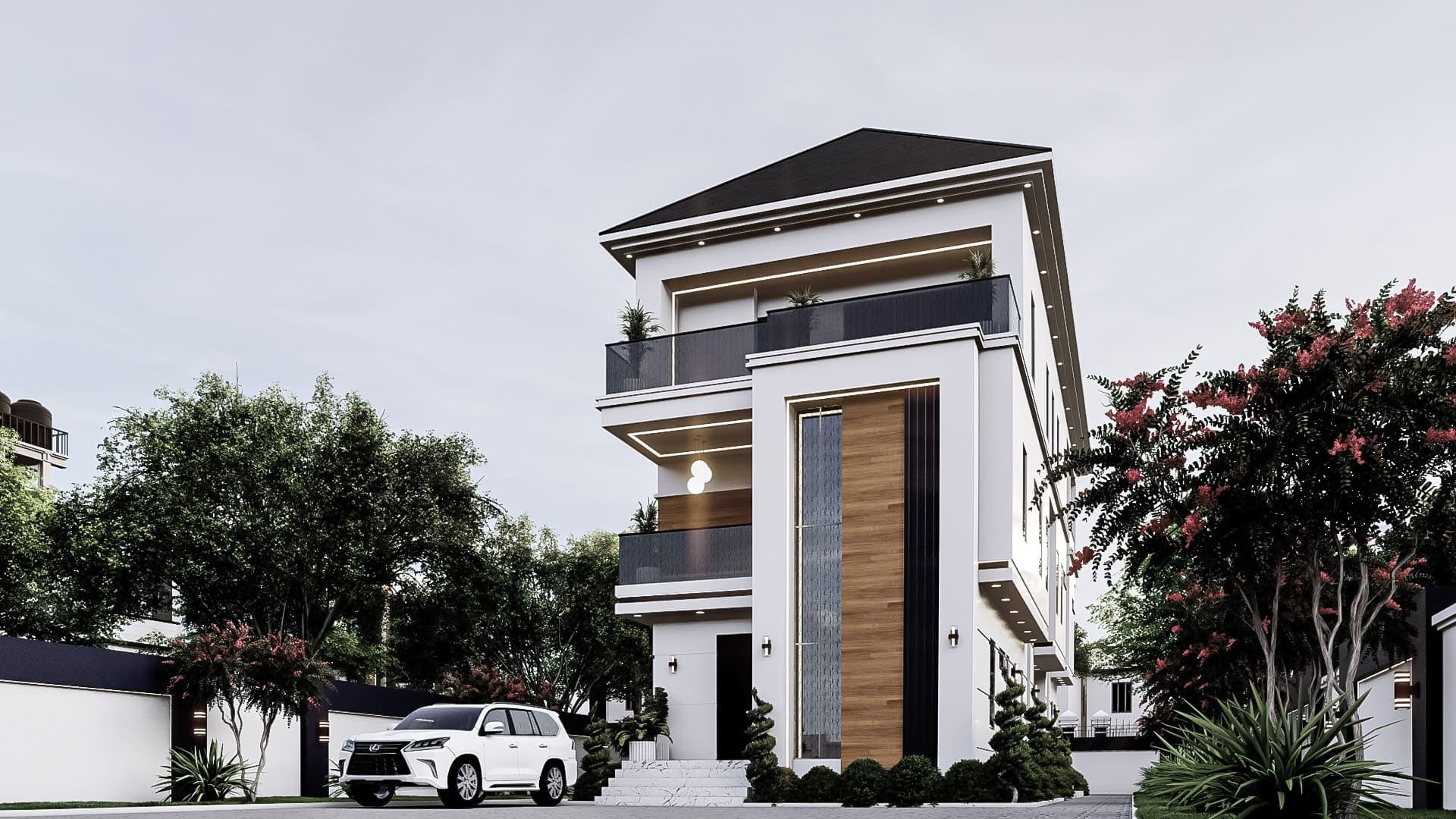 Luxury 6-Bedroom Duplex with Private Upper-Level Twin Suites, Dual Staircases & Servant Quarters-5