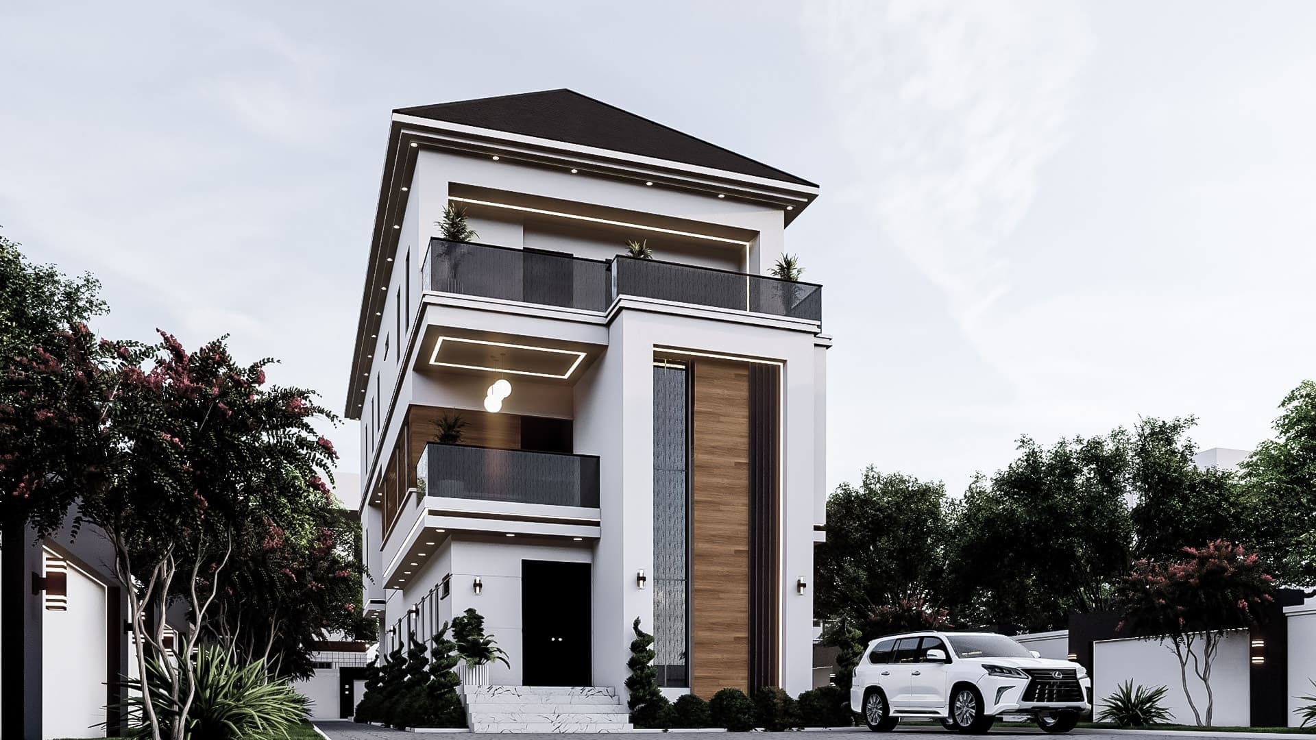 Luxury 6-Bedroom Duplex with Private Upper-Level Twin Suites, Dual Staircases & Servant Quarters-7
