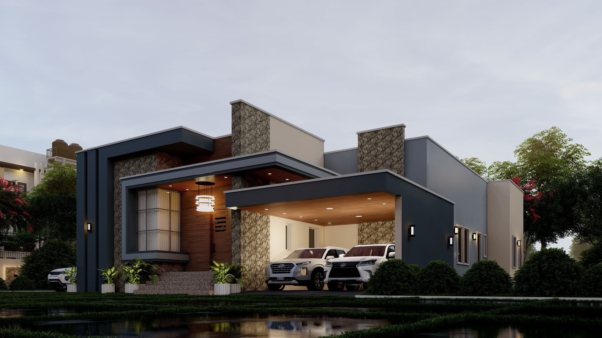 Contemporary 4-Bedroom All-Ensuite Bungalow with Spacious Lounge & Garage-2