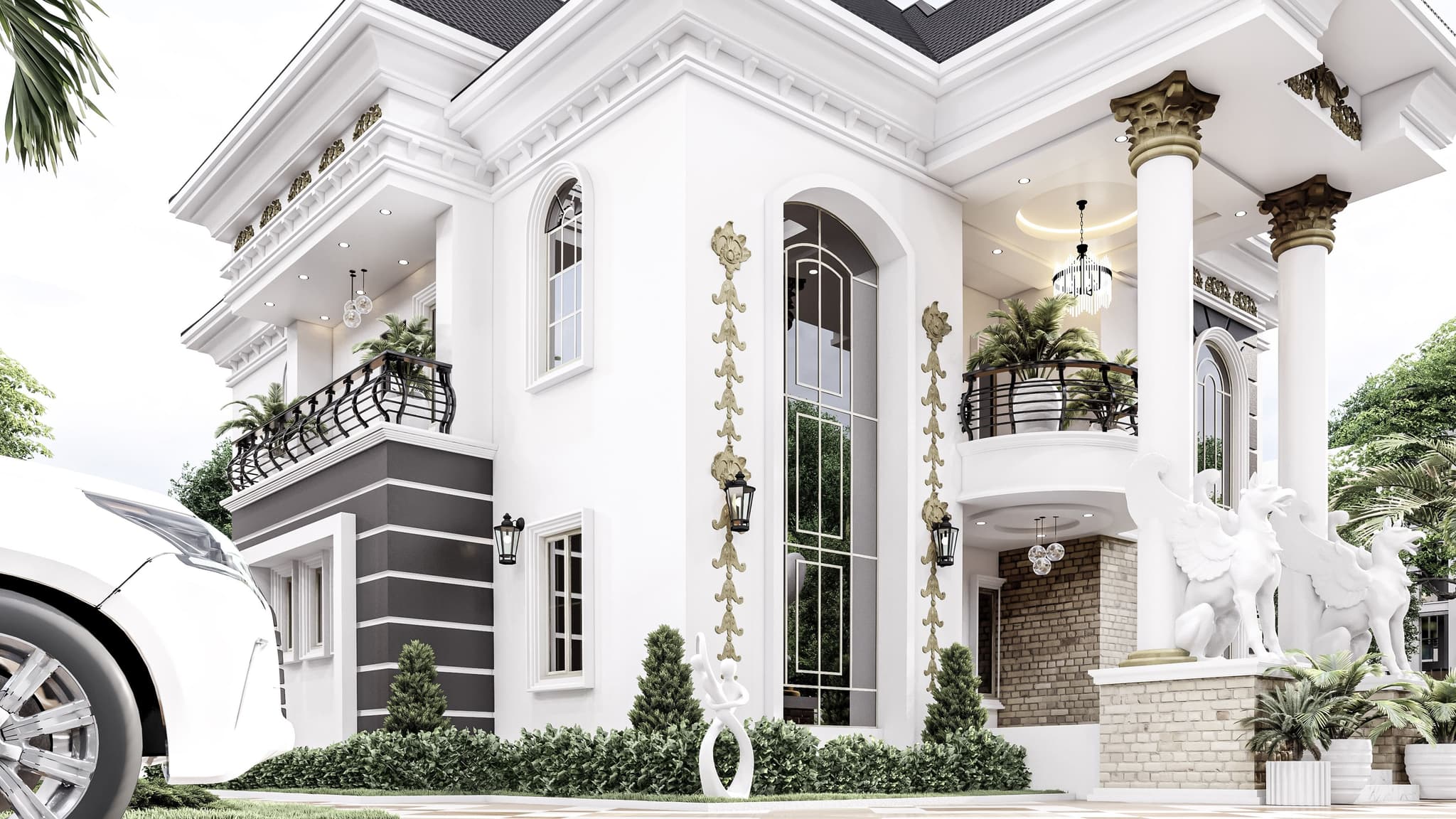 Elegant 4-Bedroom Duplex with Dual-Level Luxury and Family Lounge-3