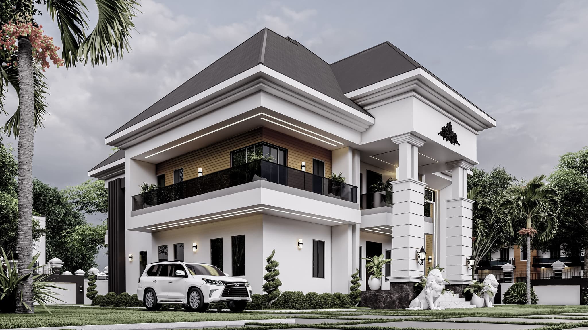 Elegant 6-Bedroom Duplex with Private Sit-Outs, Family Lounge, Kitchenette & Luxury Master Suite-5