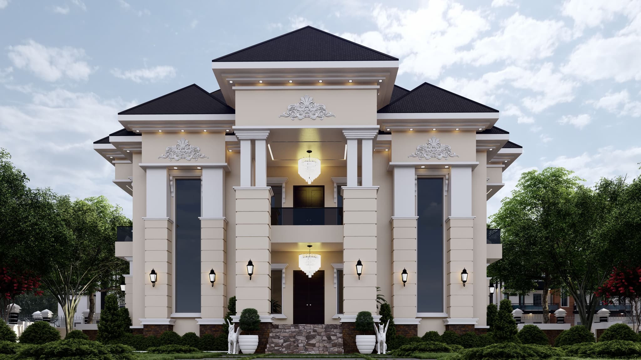 Ultra-Luxury 9-Bedroom Grand Duplex with Dual Staircases, Private Gym, Walk-In Closets & Multiple Sit-Outs-1