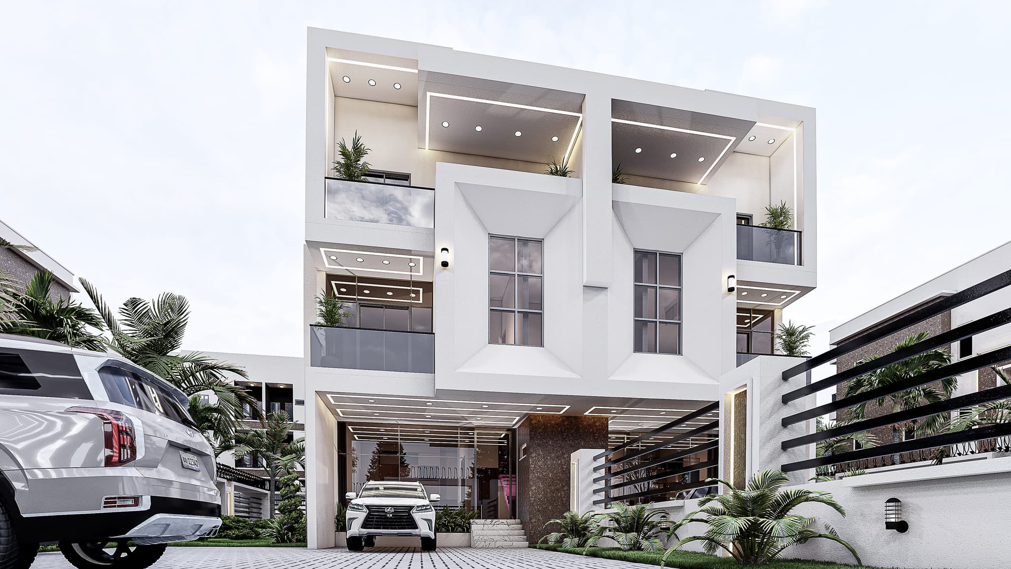 Luxury Twin 5-Bedroom Duplex with Spacious Interiors-4