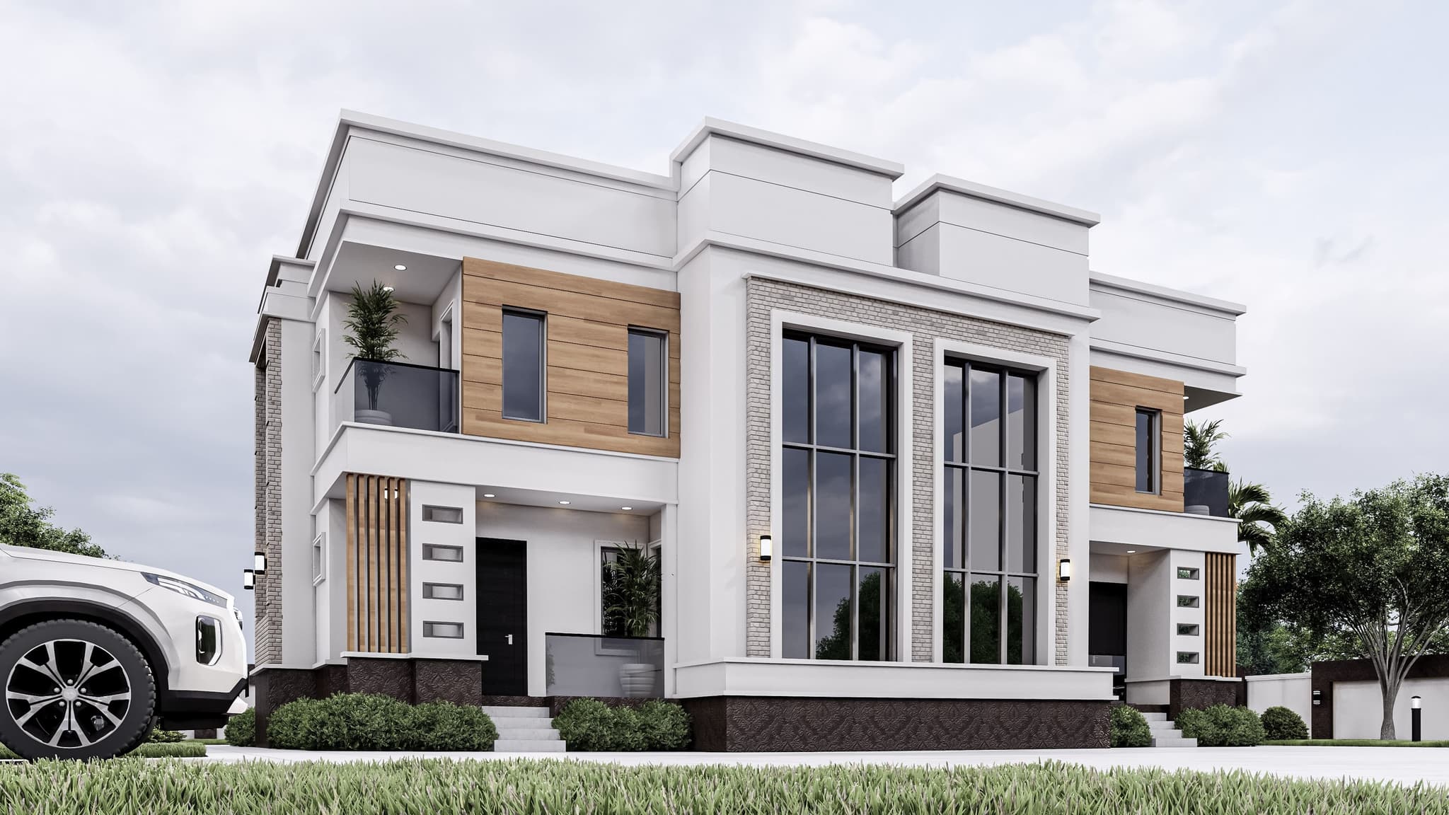 Twin 4-Bedroom Apartment Duplex – Modern Family Living with Dual Elegance & Comfort-3