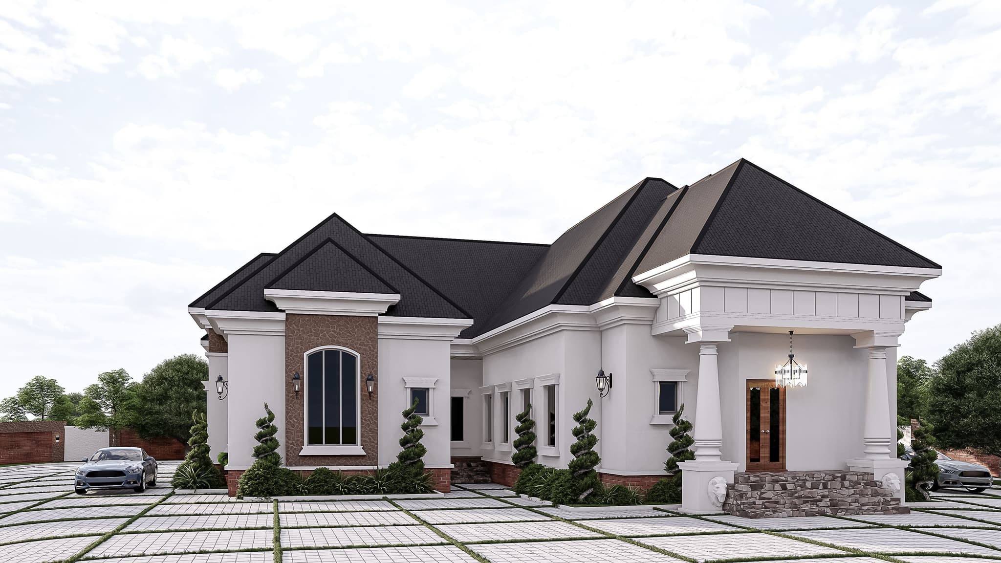 Elegant 5-Bedroom Bungalow with Chapel & Spacious Living Areas-1
