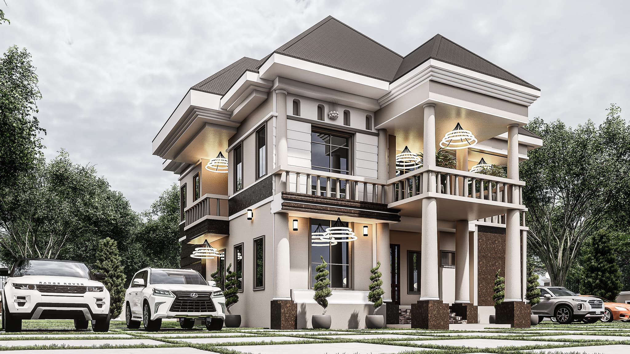 Elegant 4-Bedroom Duplex with Open-View Living Room & Spacious Master Suite-2