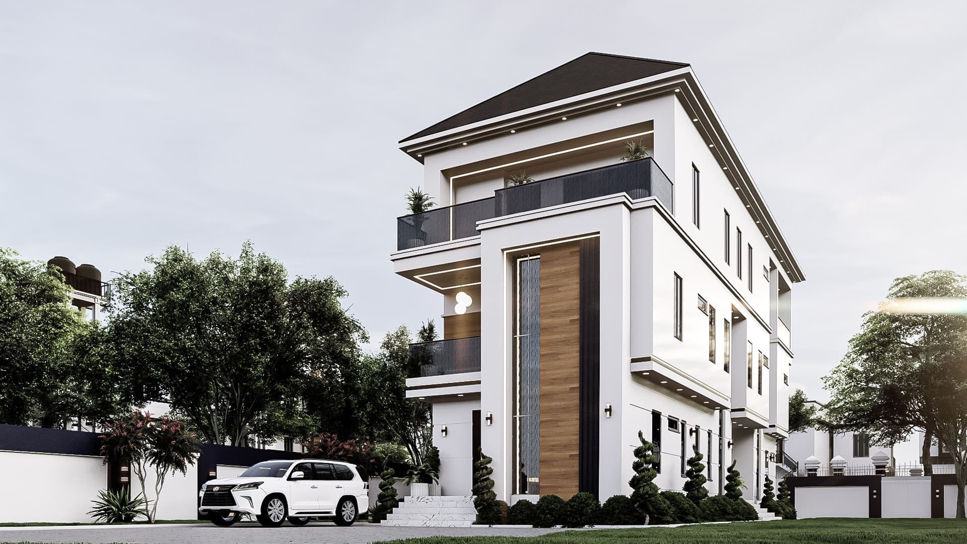 Luxury 6-Bedroom Duplex with Private Upper-Level Twin Suites, Dual Staircases & Servant Quarters-3