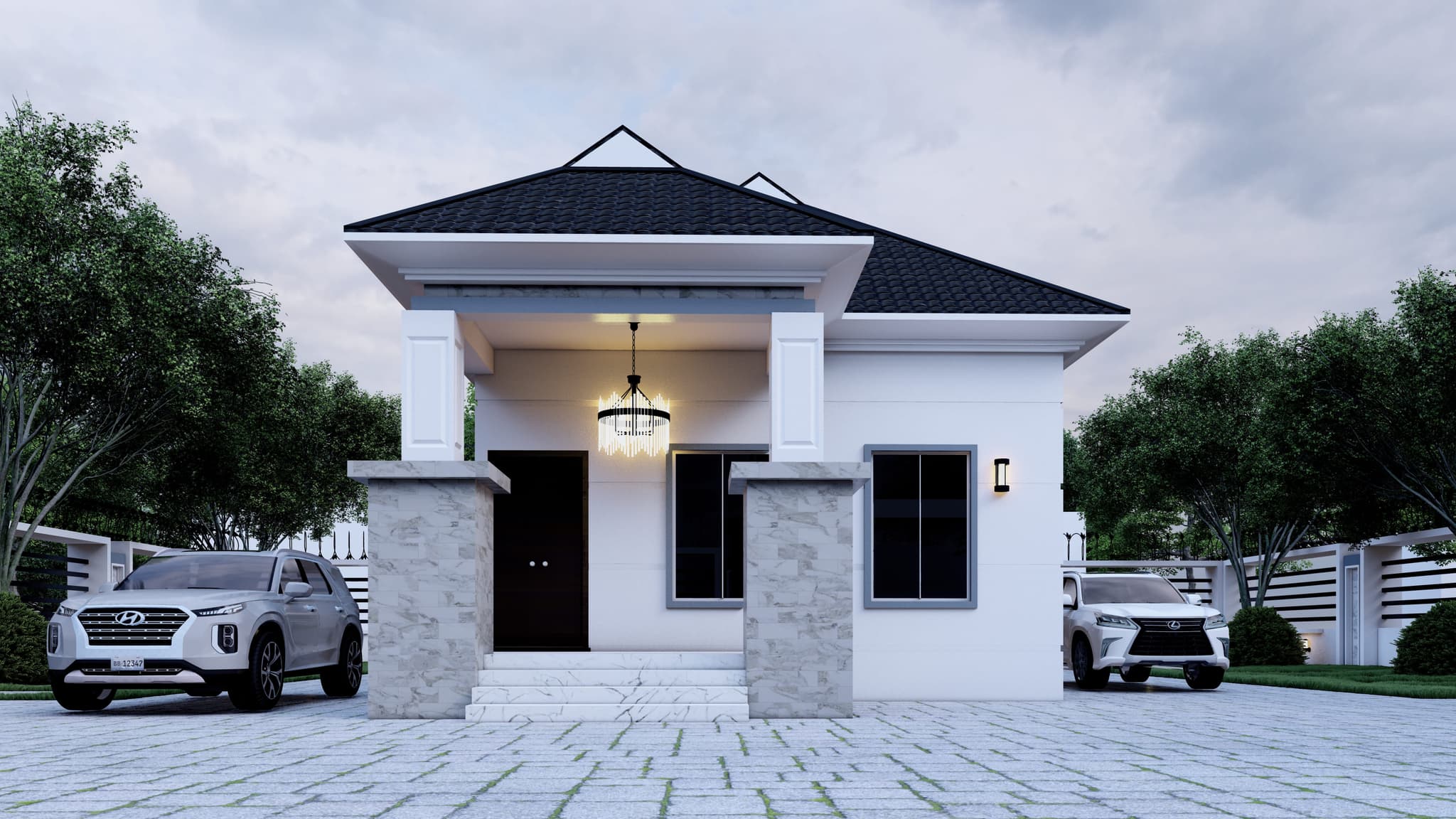 Compact 3-Bedroom Bungalow with a 1-Bedroom Flat Attachment-1