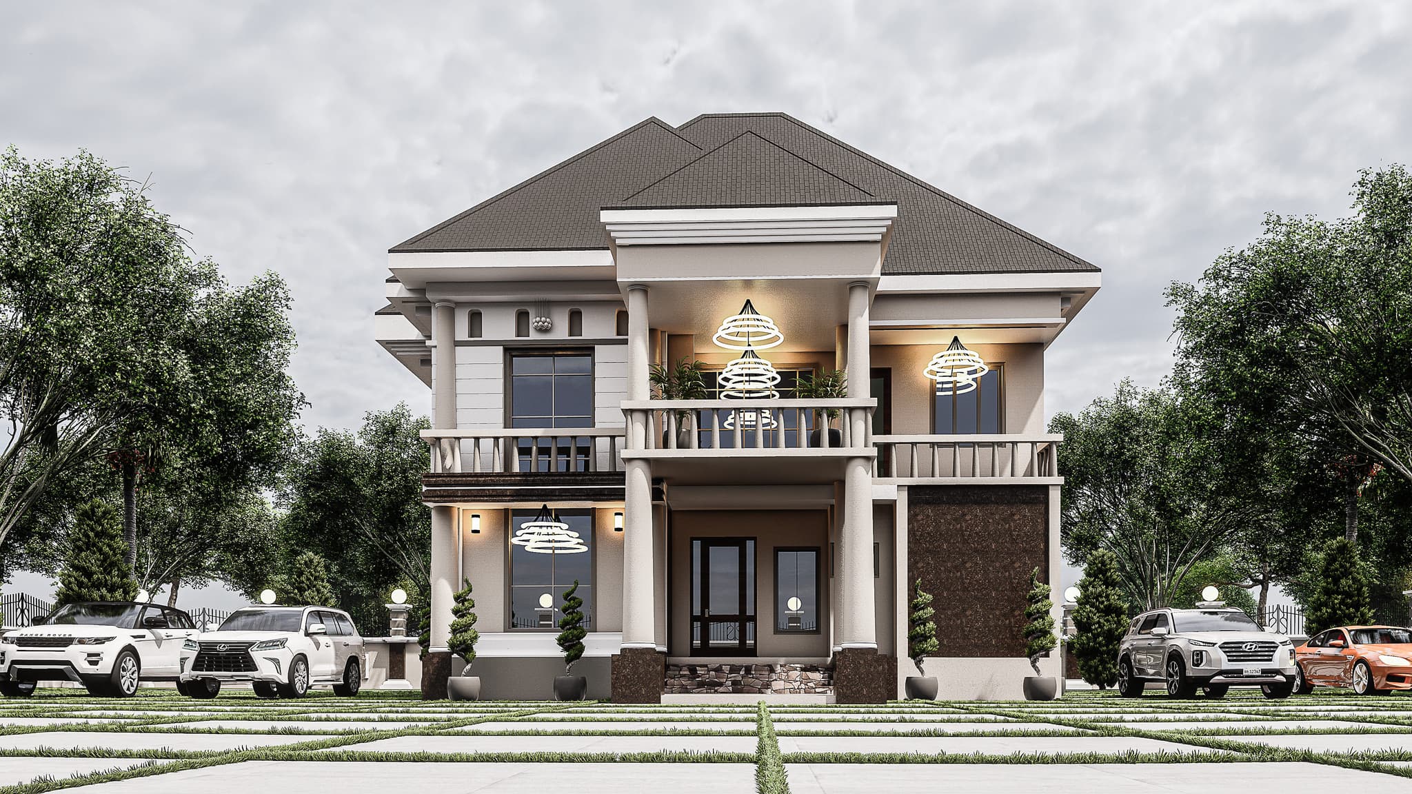Elegant 4-Bedroom Duplex with Open-View Living Room & Spacious Master Suite-1