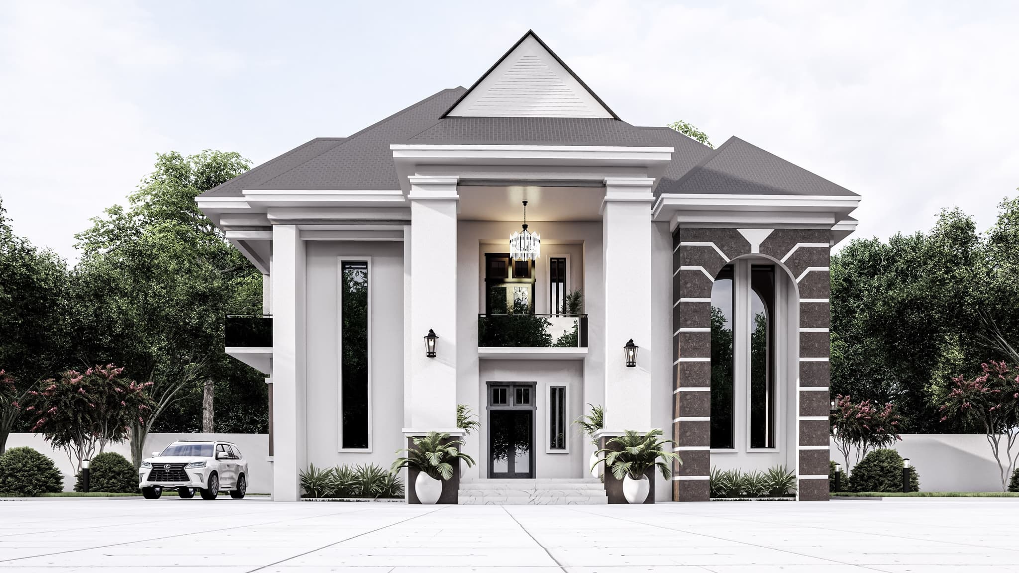 Modern 6-Bedroom Luxury Duplex with Dual Sit-Outs, Family Lounge & Open-View Living Space-1