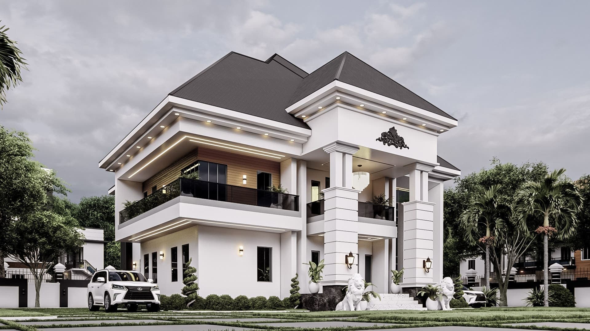 Elegant 6-Bedroom Duplex with Private Sit-Outs, Family Lounge, Kitchenette & Luxury Master Suite-3