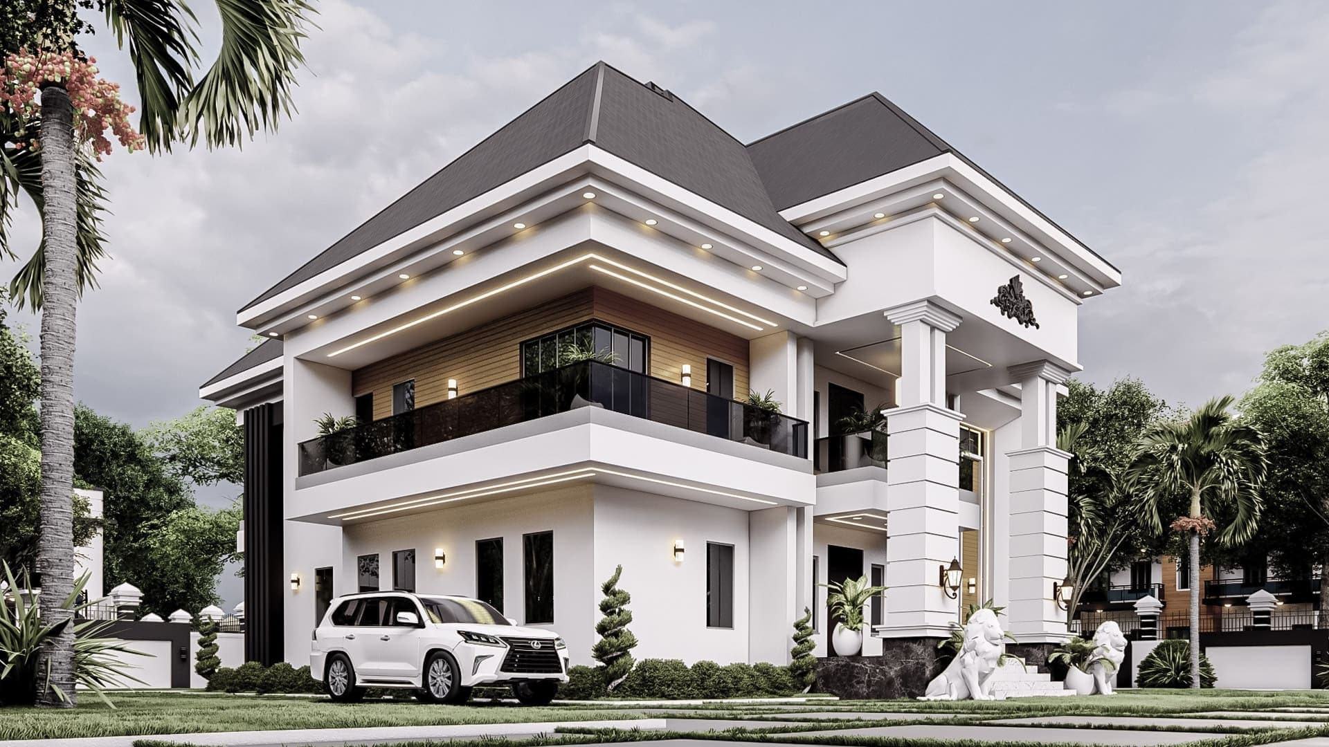 Elegant 6-Bedroom Duplex with Private Sit-Outs, Family Lounge, Kitchenette & Luxury Master Suite-2