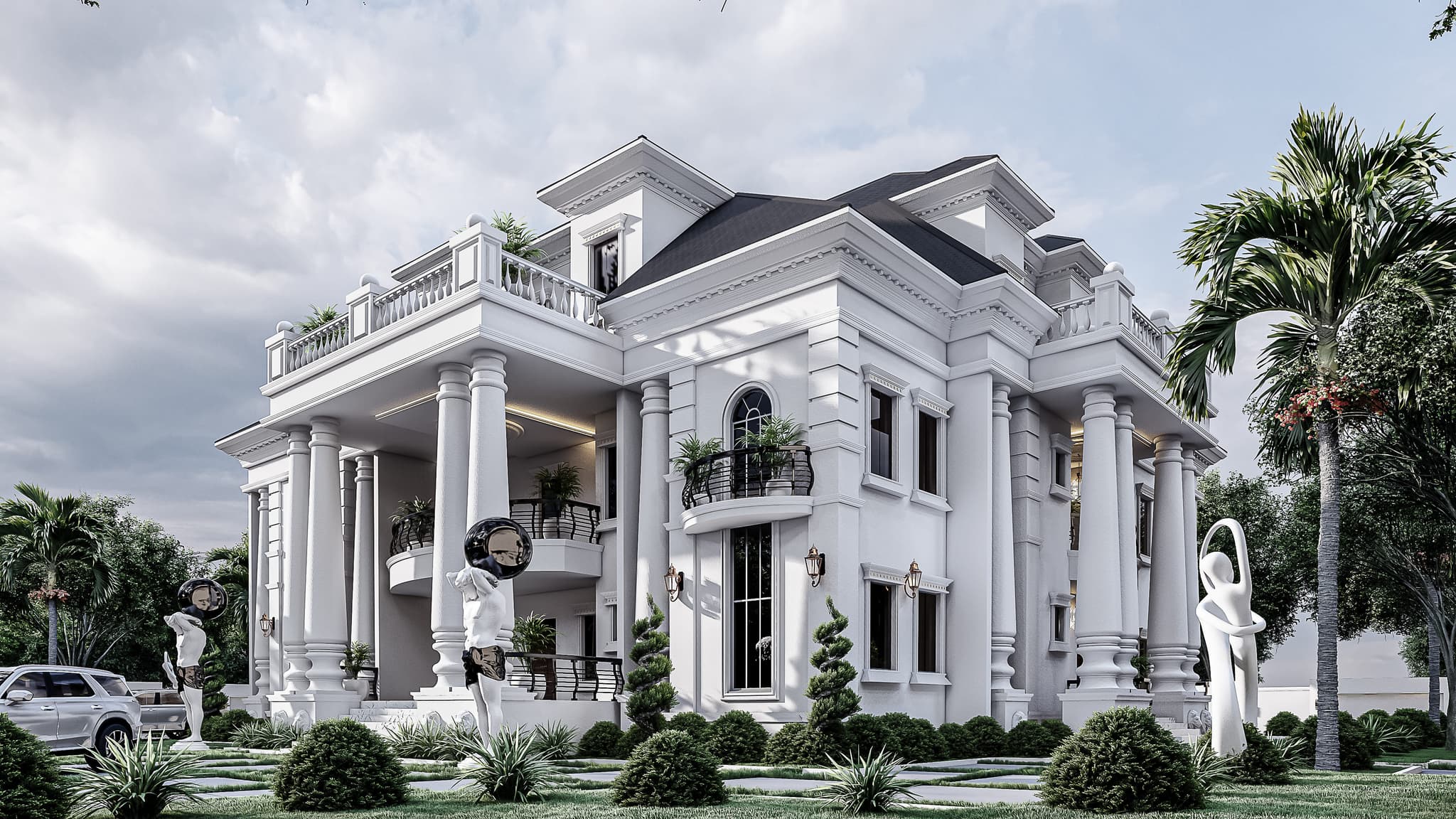 7-Bedroom Presidential Duplex with Pent Floor, Dual Staircases & Multiple Sit-Outs-6
