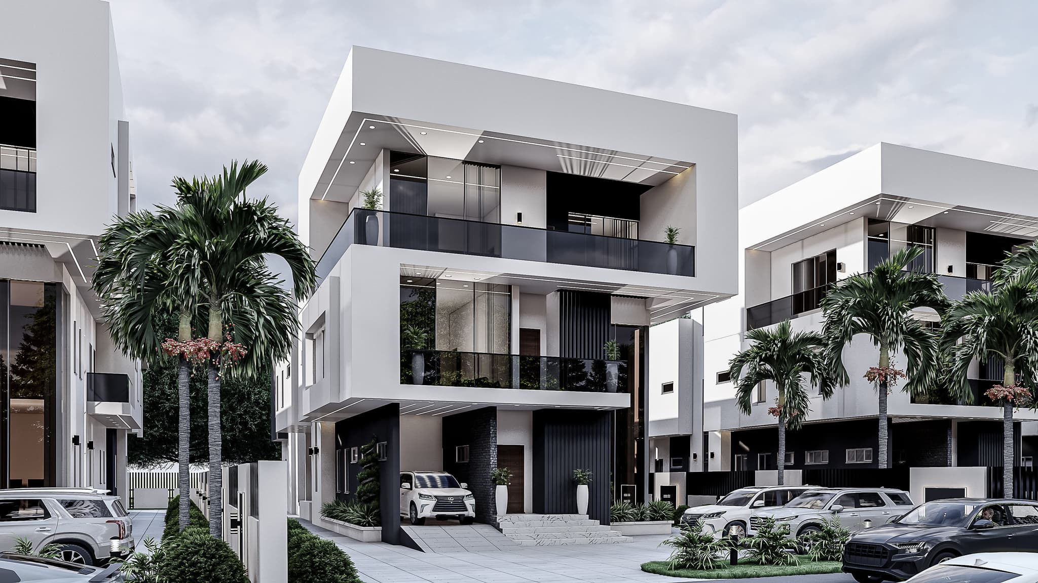 Elegant 6-Bedroom Pent-Floor Duplex with Office, Cinema & One-Car Garage-2