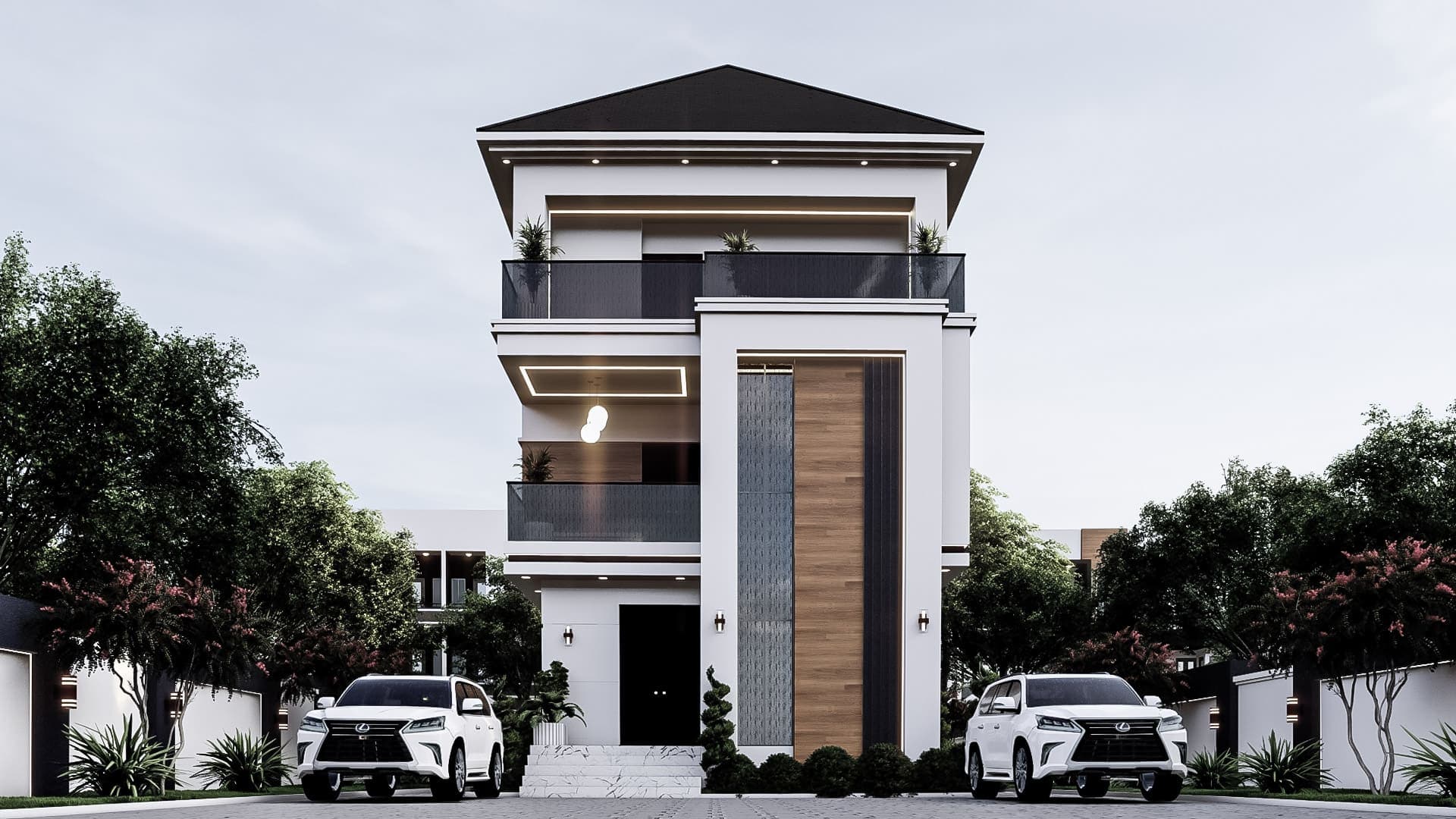 Luxury 6-Bedroom Duplex with Private Upper-Level Twin Suites, Dual Staircases & Servant Quarters-1
