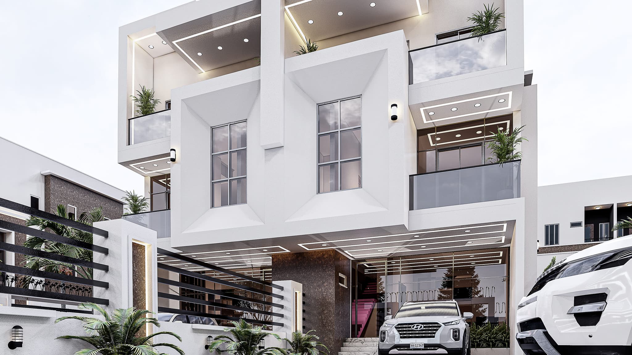 Luxury Twin 5-Bedroom Duplex with Spacious Interiors-2