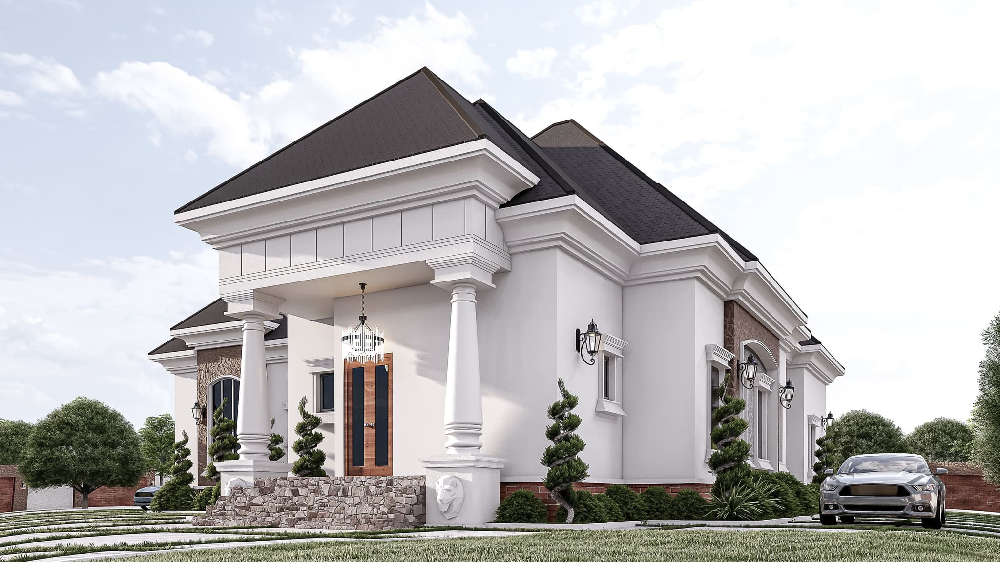 Elegant 5-Bedroom Bungalow with Chapel & Spacious Living Areas-4