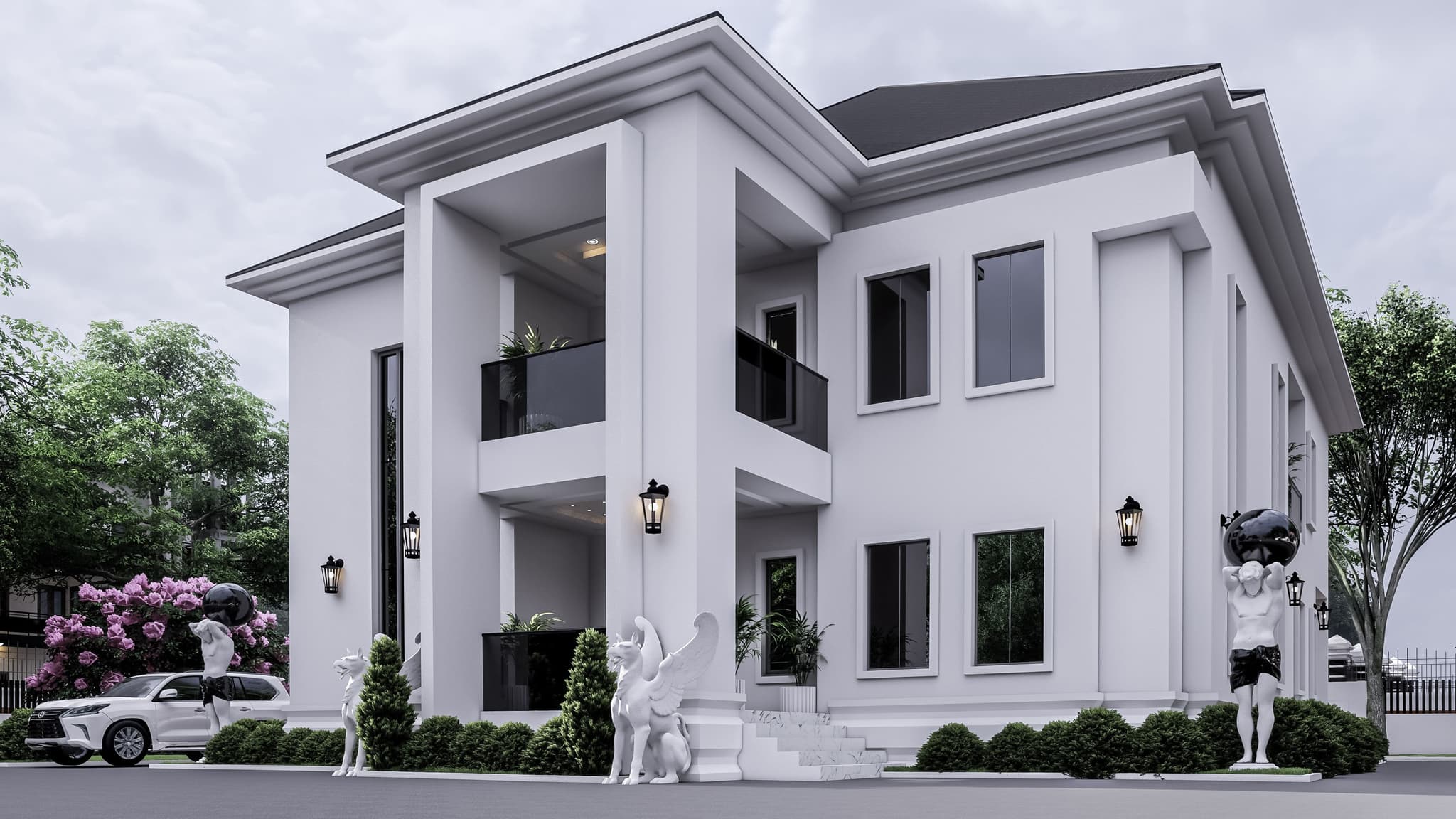 Luxury 5-Bedroom Duplex with Double-Volume Lounge, Grand Master Suite & Dual Staircases-2
