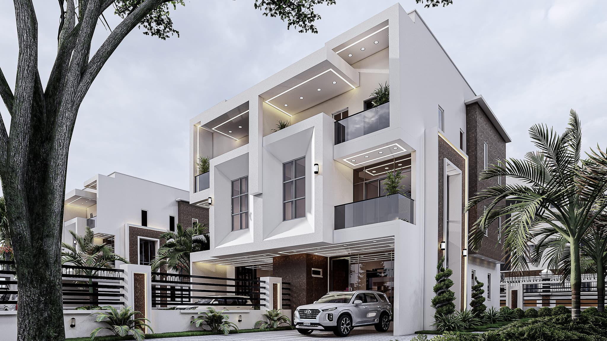 Luxury Twin 5-Bedroom Duplex with Spacious Interiors-5